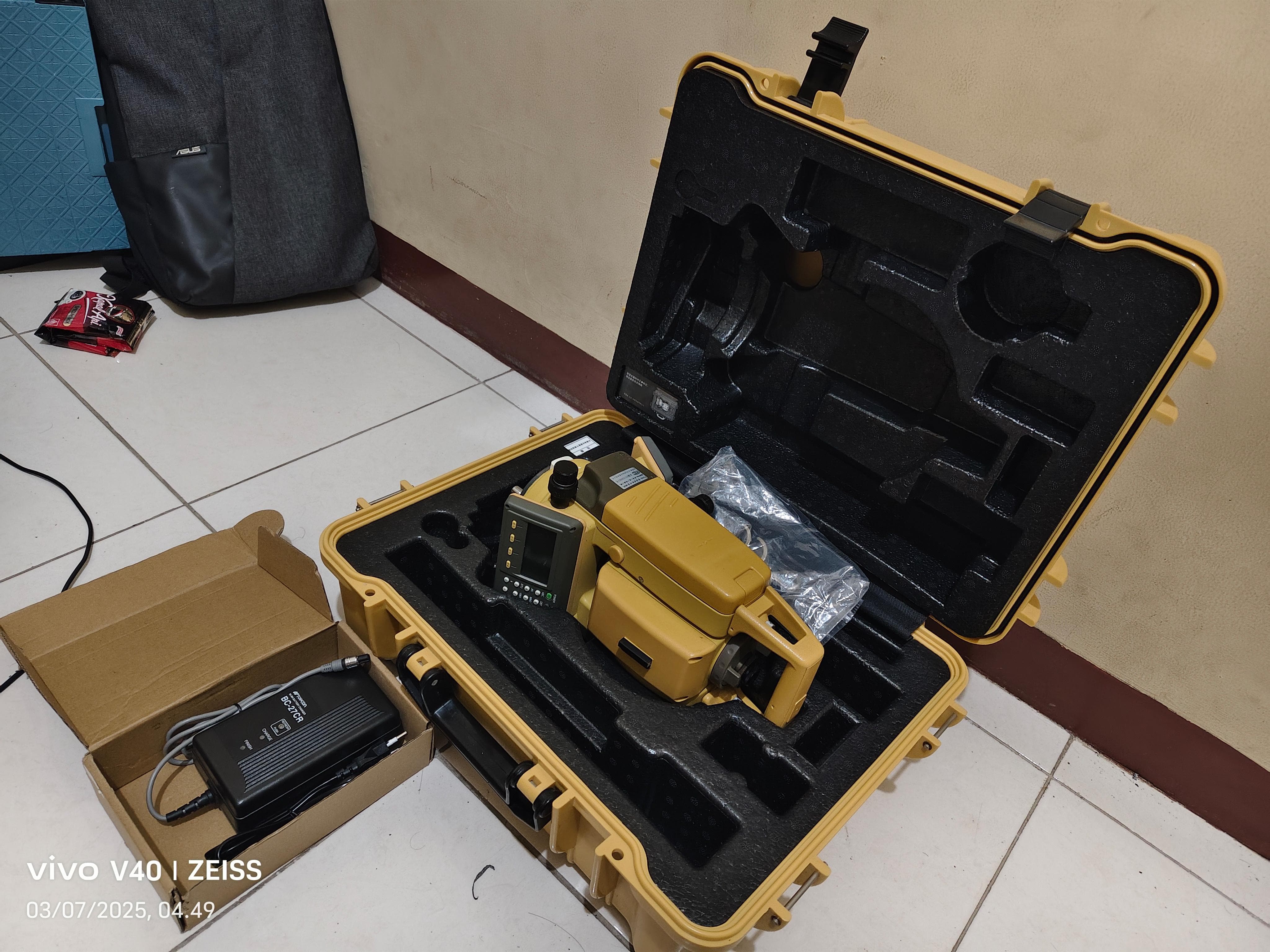 Topcon GTS-102N Total Station – Hemat Budget, Siap Kerja di Lapangan!