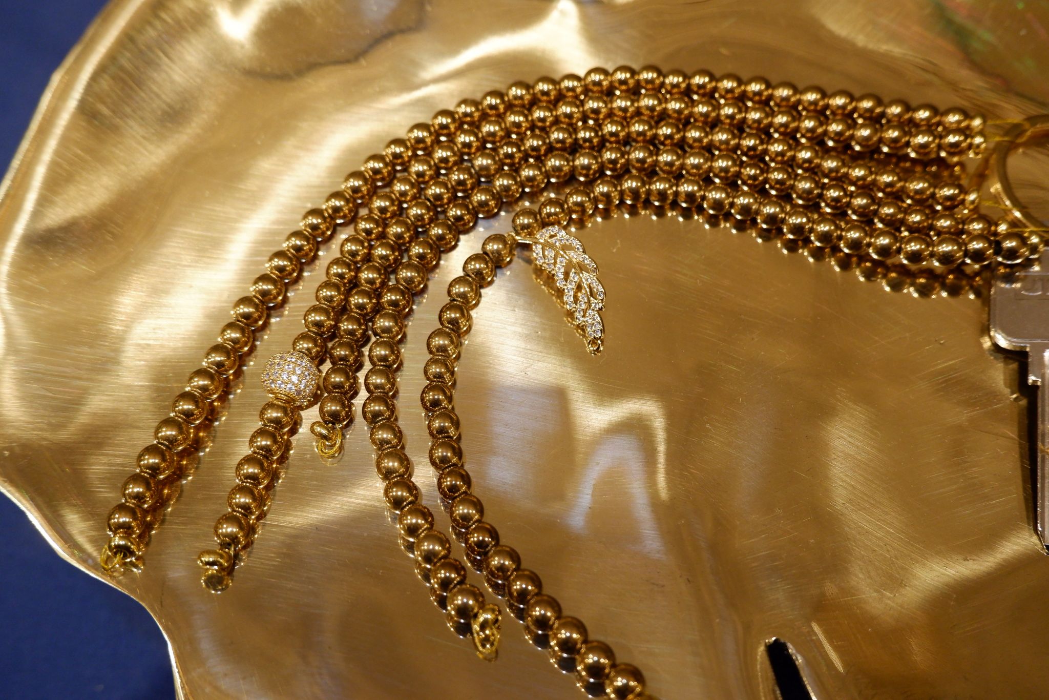 Porta-Chaves Dourado