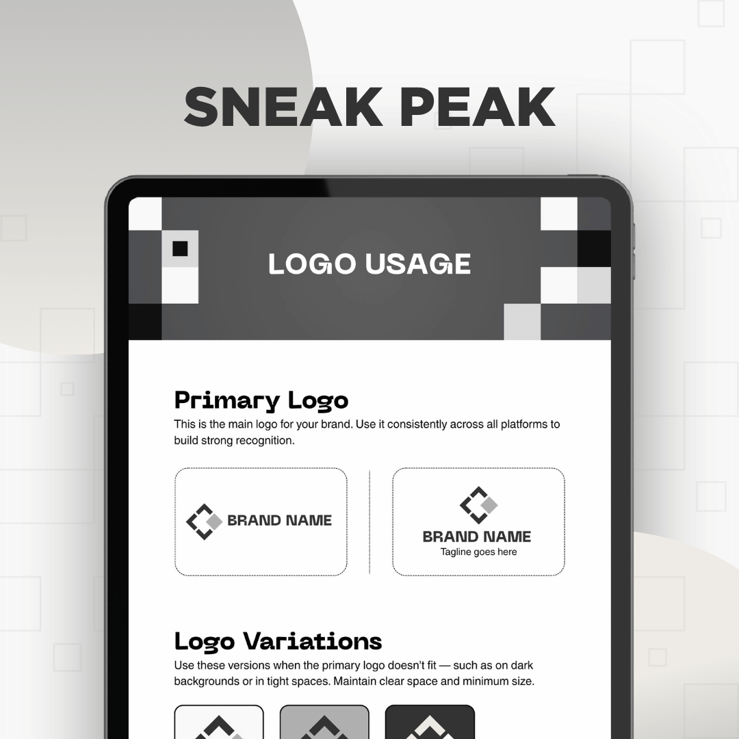 Minimal Brand Style Guide Template for Canva – Clean & Modern Branding Kit