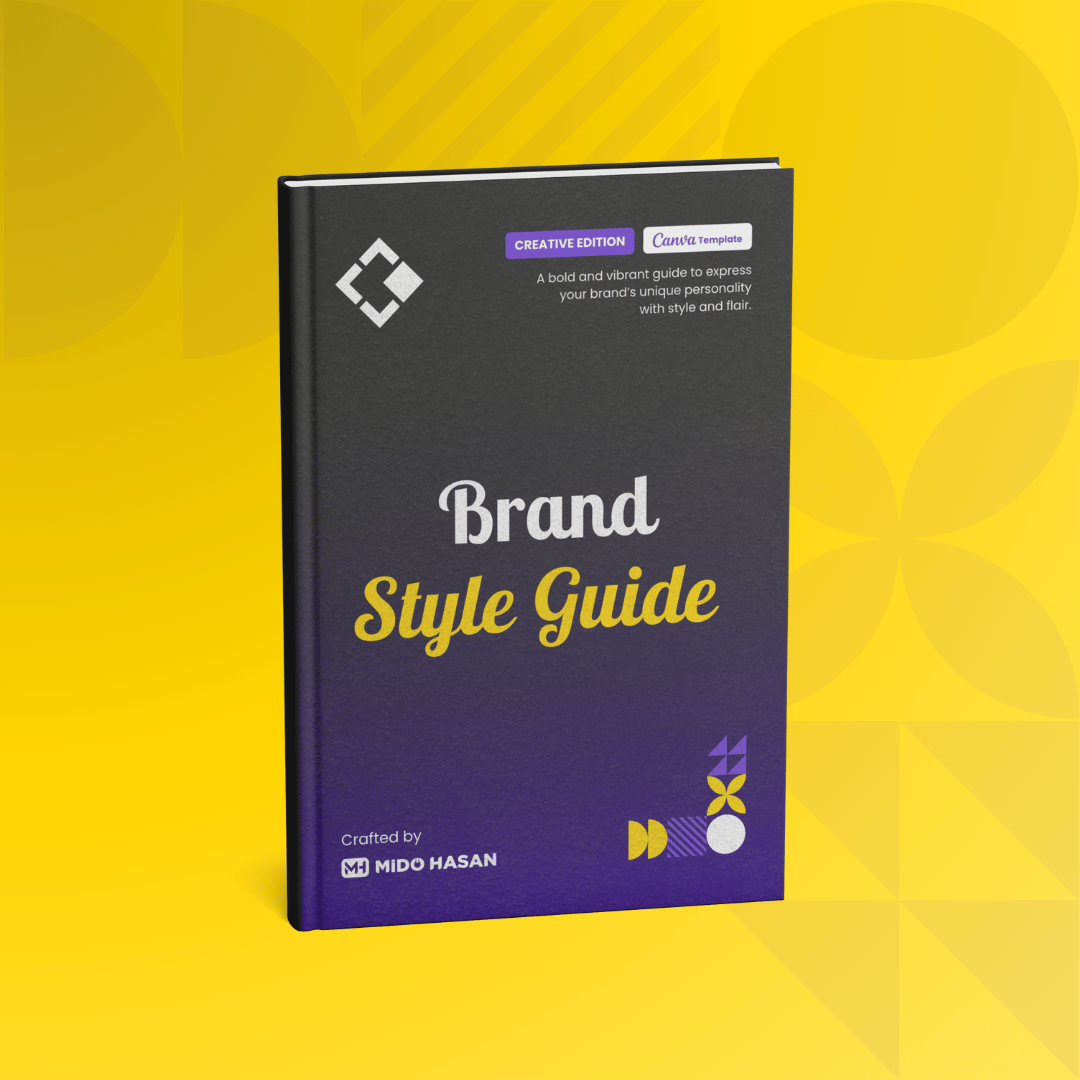 Creative Brand Style Guide Template for Canva – Artistic & Bold Design