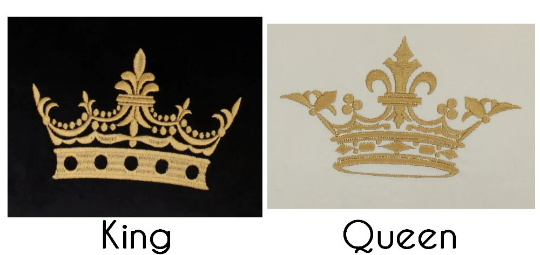 Siuvinėta pagalvėlė "Crown" 30x50