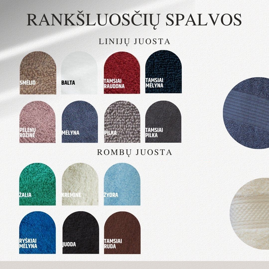 Rankšluostis su užrašu "Border Crown"