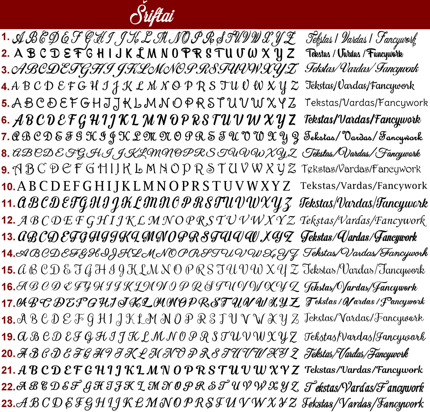 Rankšluostis su vardu ir metais