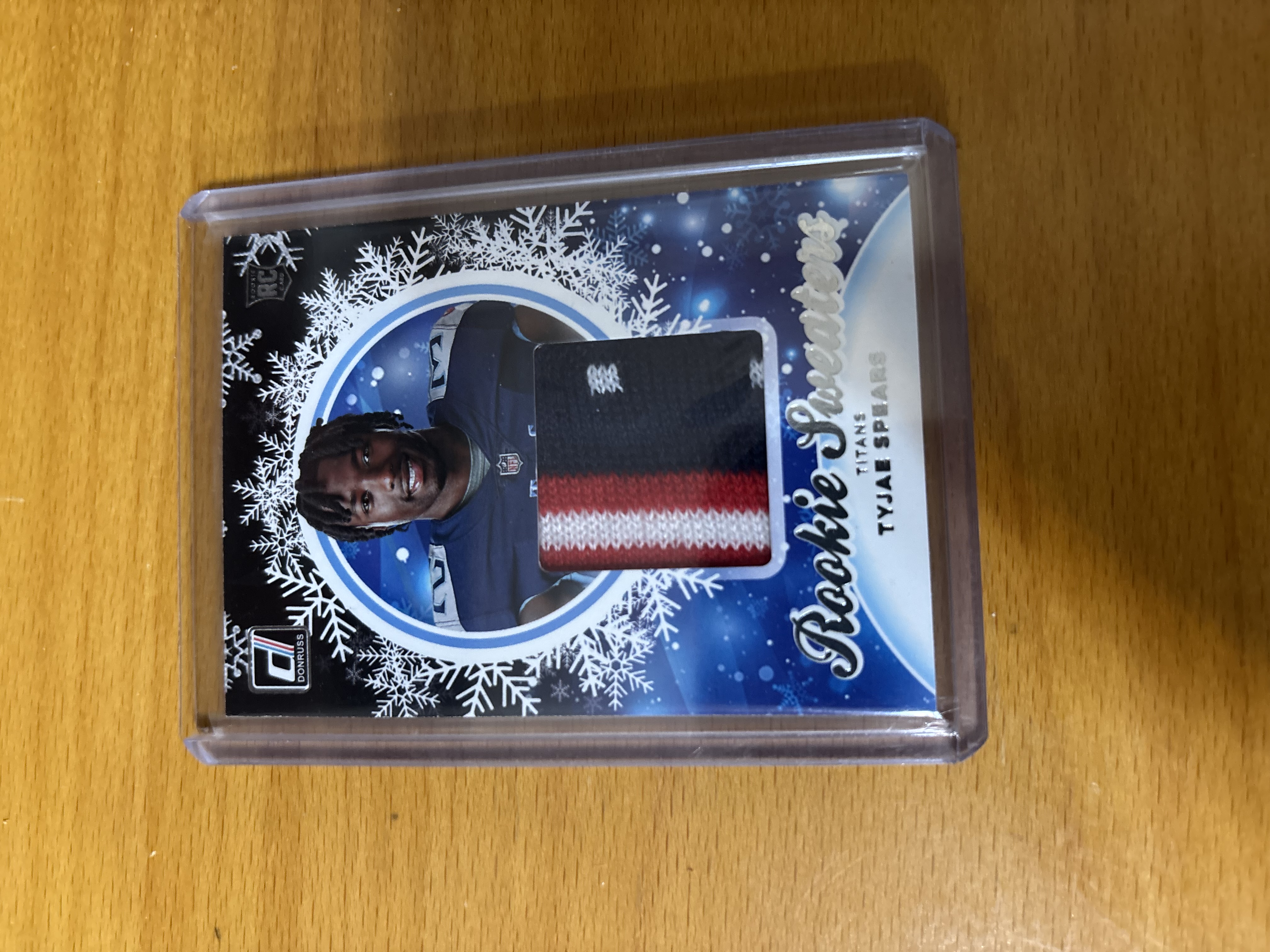 Tyjae Spears Rookie Sweaters Sports Card