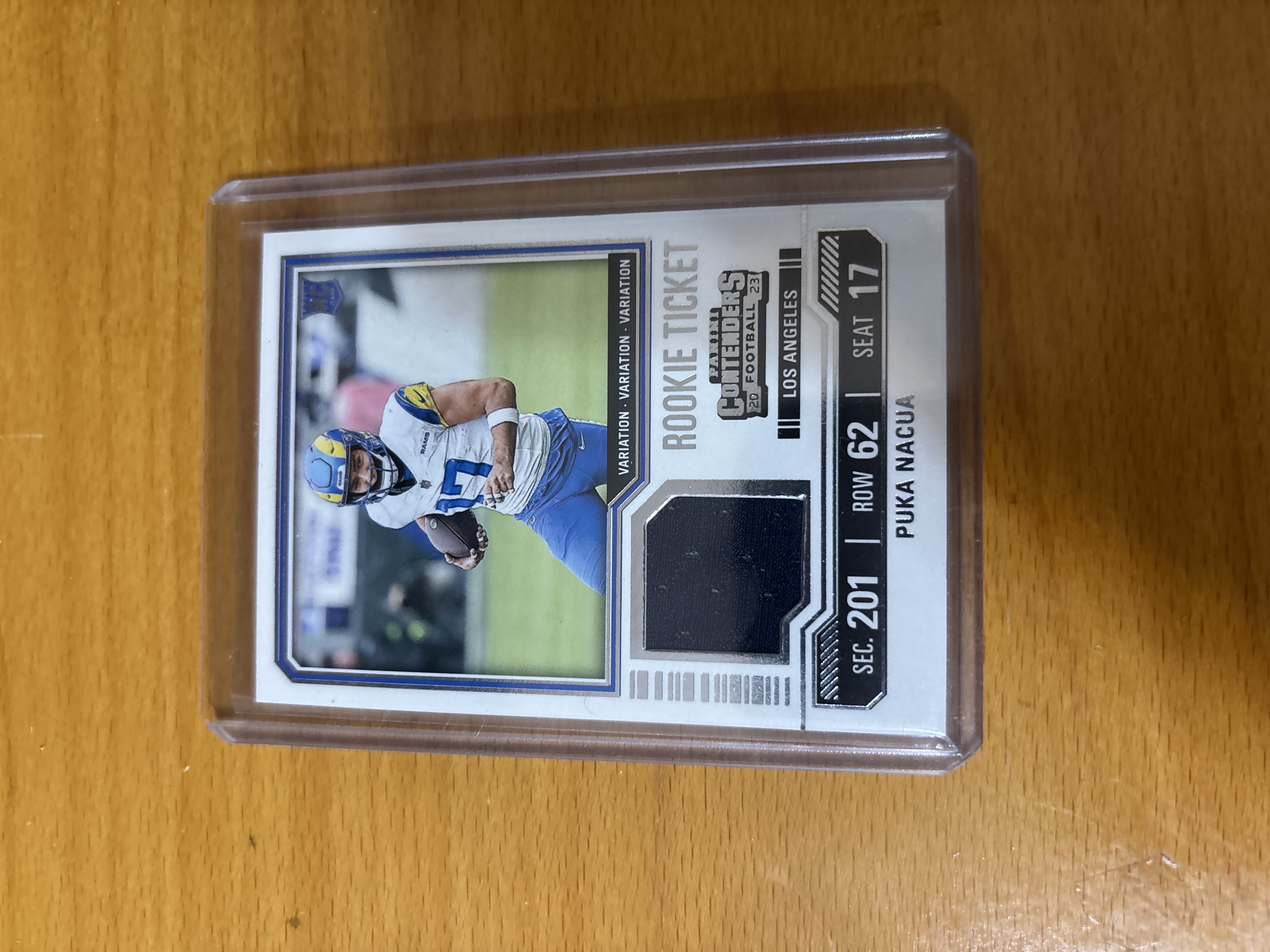 Puka Nacua Rookie Ticket Football Card
