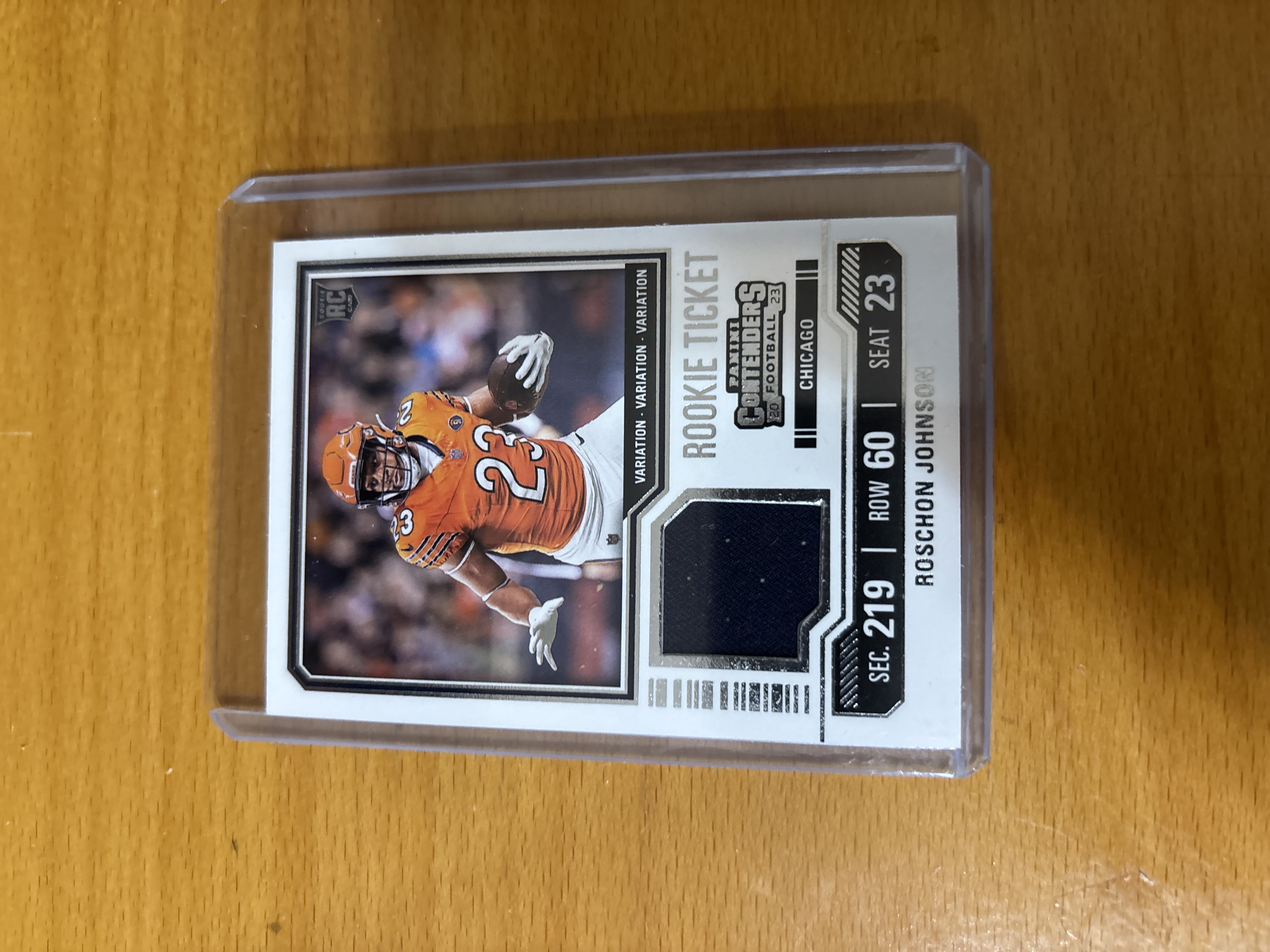 Roschon Johnson Rookie Ticket Trading Card