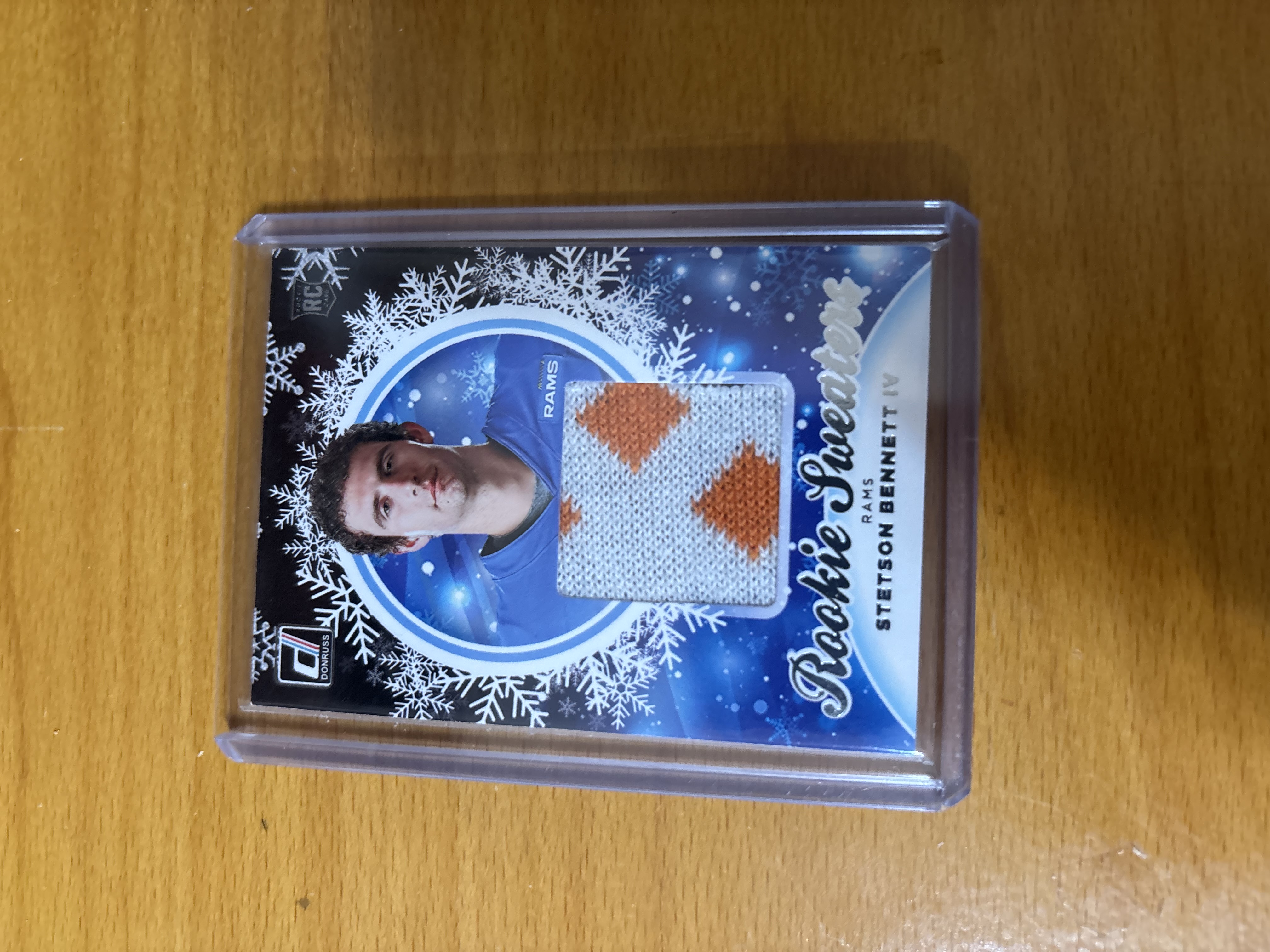 Stetson Bennett IV Rookie Sweaters Card