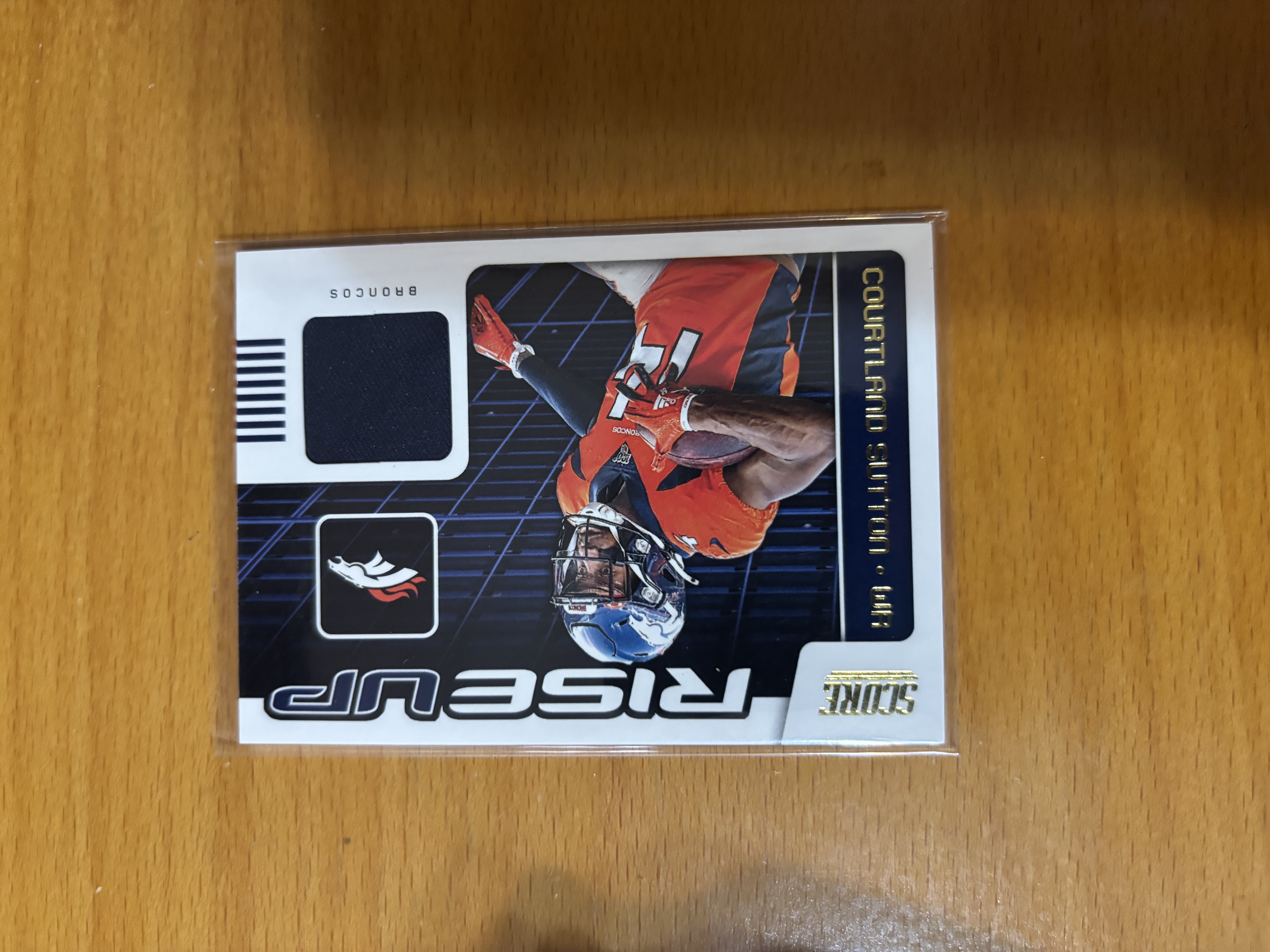 Courtland Sutton Rise Up Football Trading Card