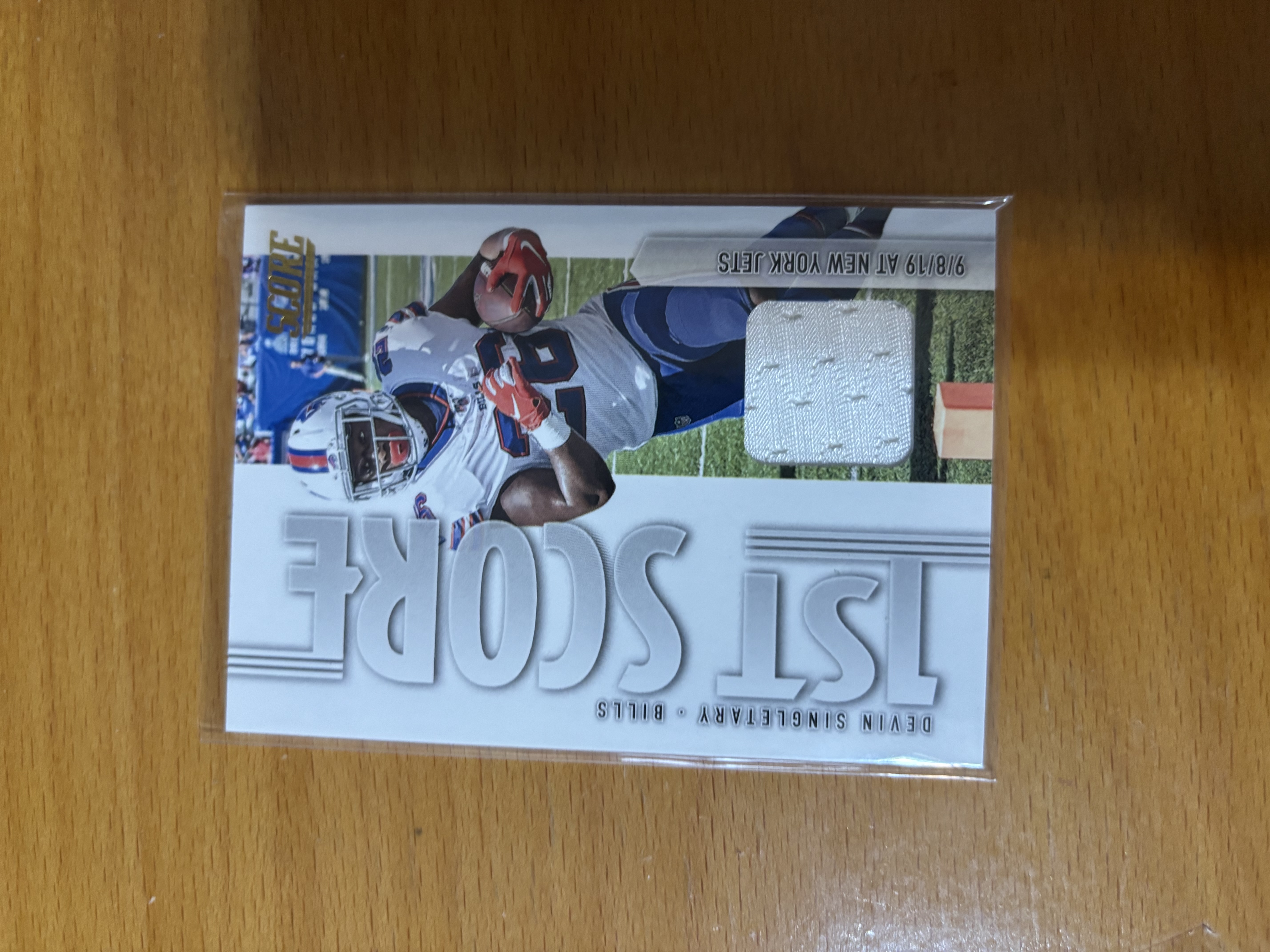 Devin Singletary 1st Score Football Card