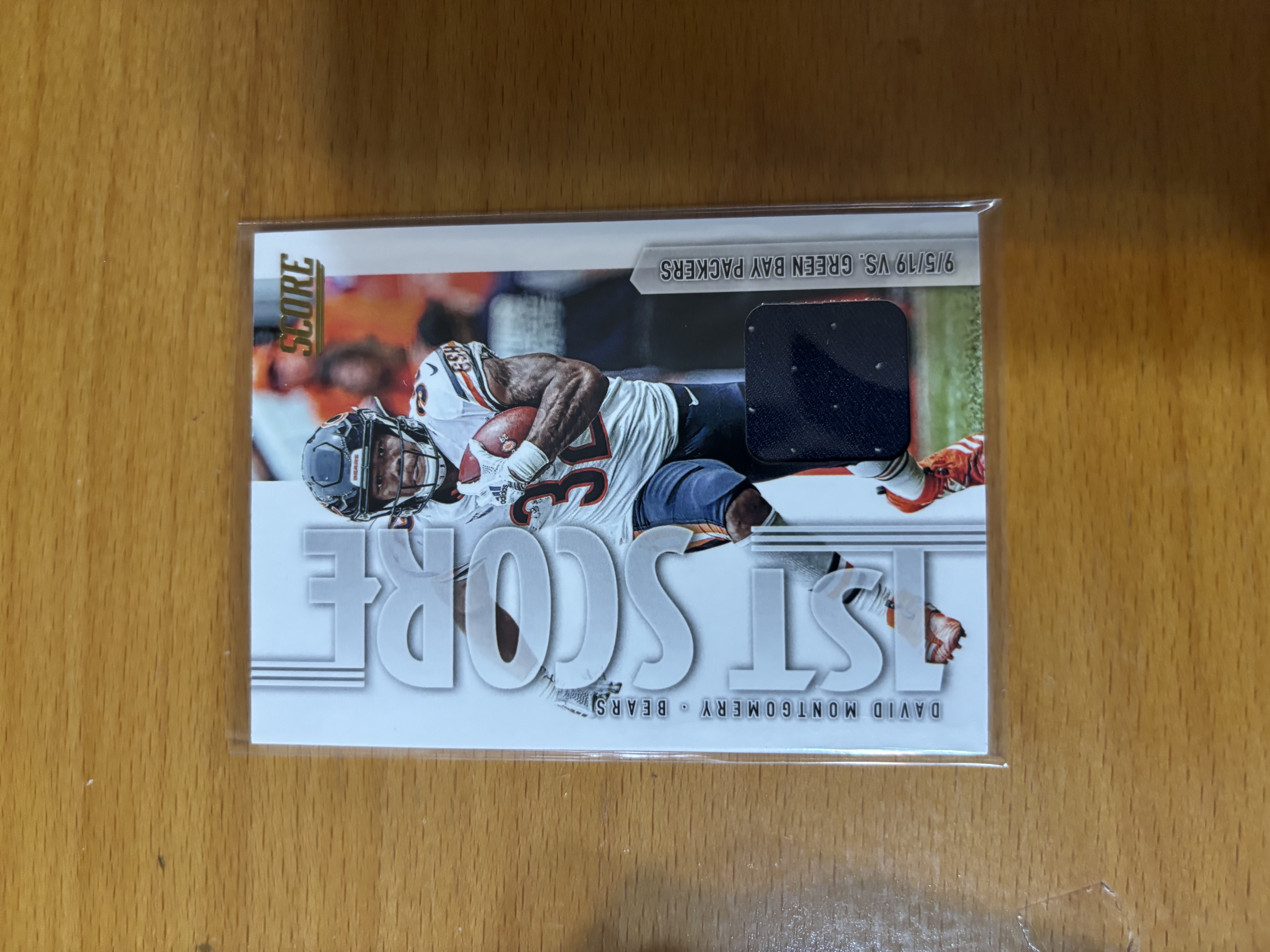 David Montgomery 1st Score Memorabilia Card