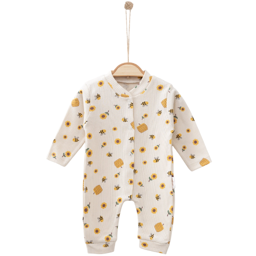 Pyjama bébé motif abeilles et tournesols