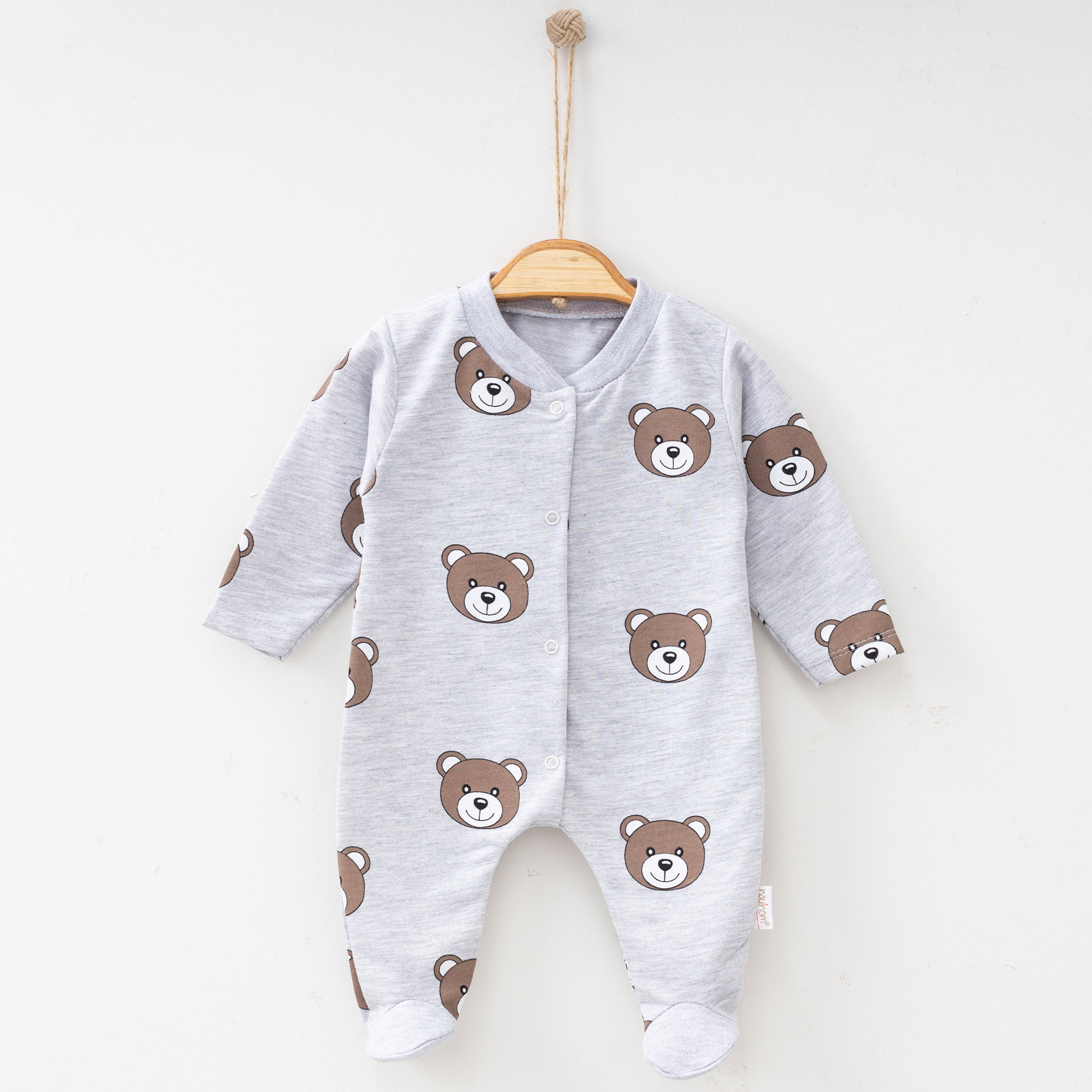 Grenouillère bébé motif ours