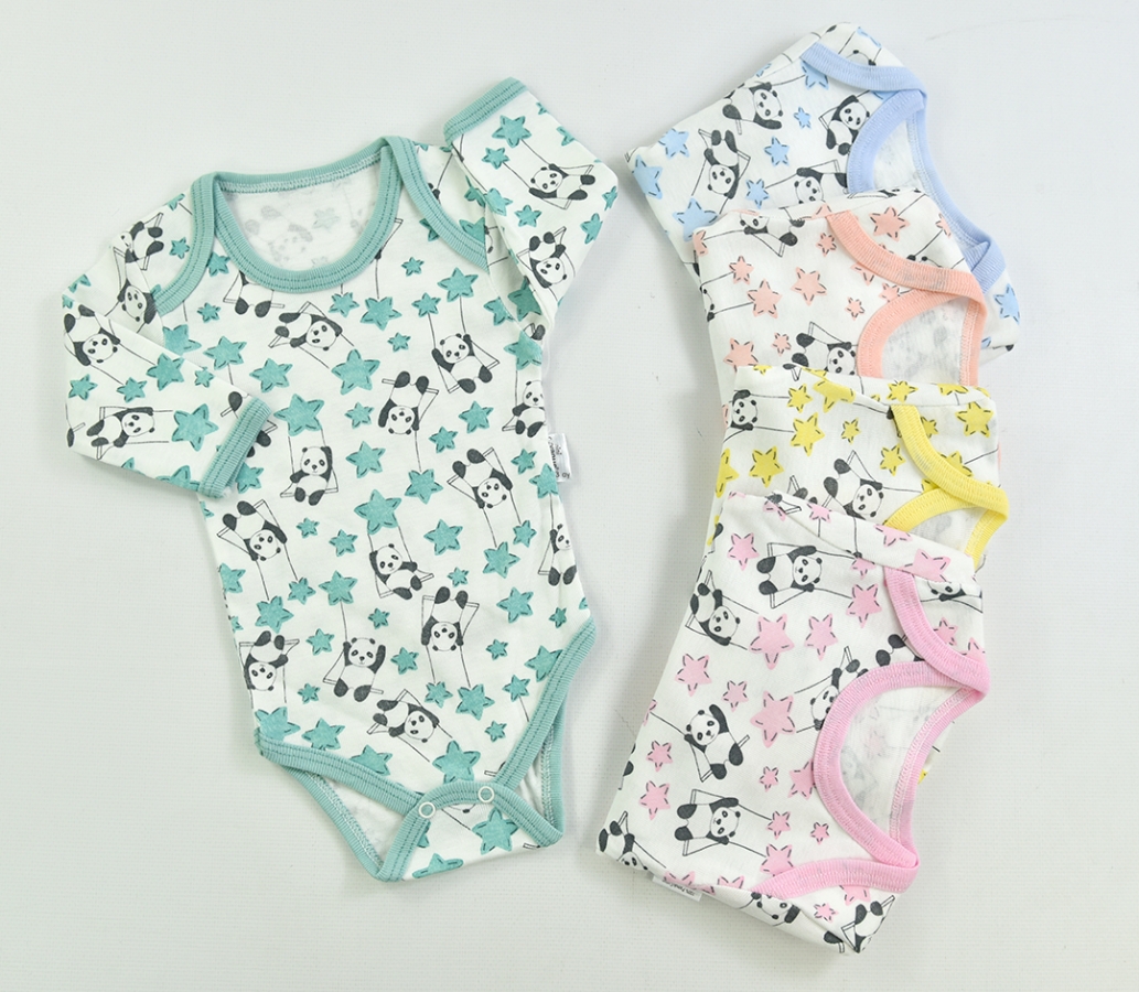 Bodies bébé en coton avec motifs panda