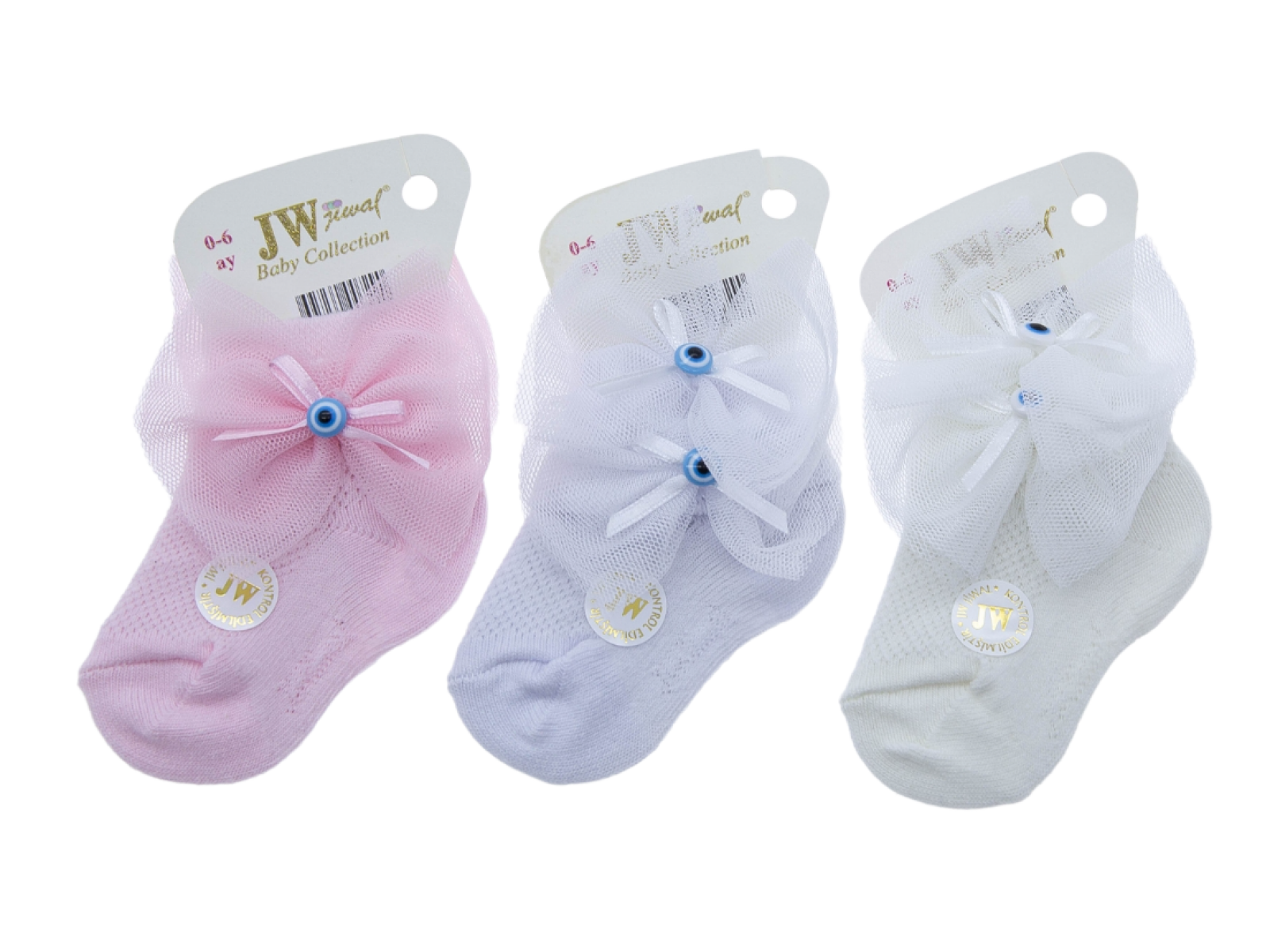 Chaussettes bébé avec nœud