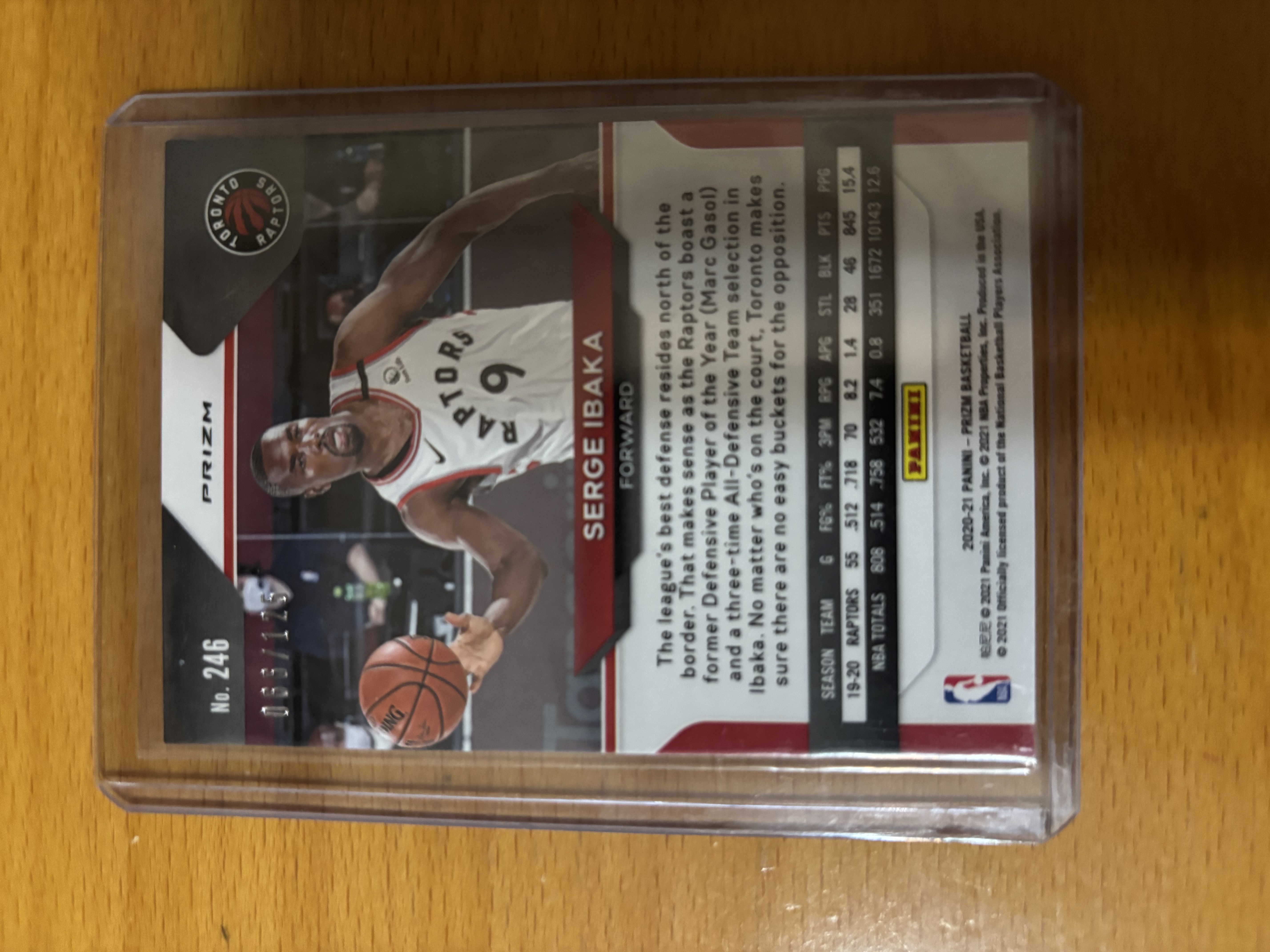 Serge Ibaka Panini Basketball Trading Card