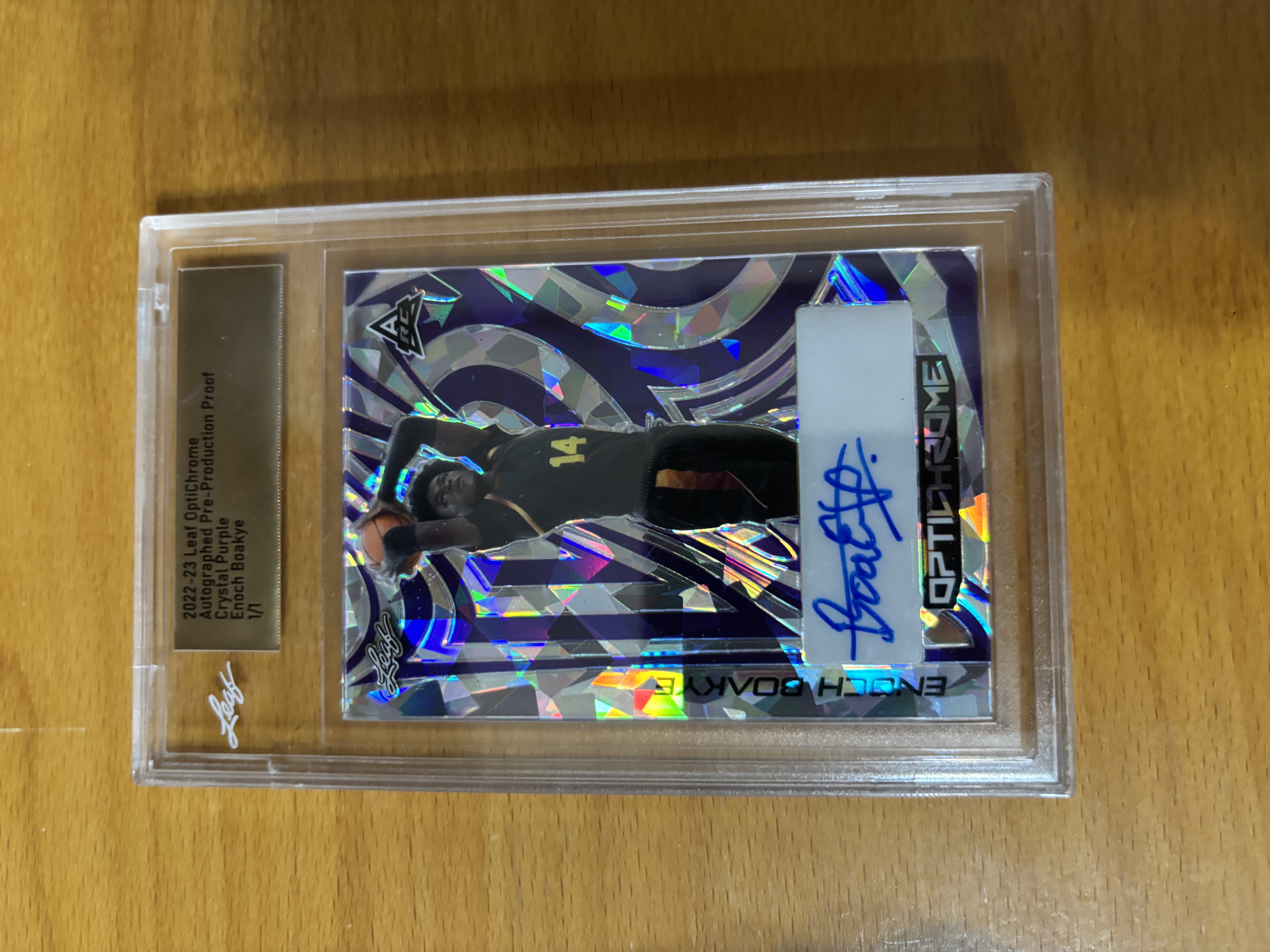 Enoch Boakye Autograph Basketball Trading Card