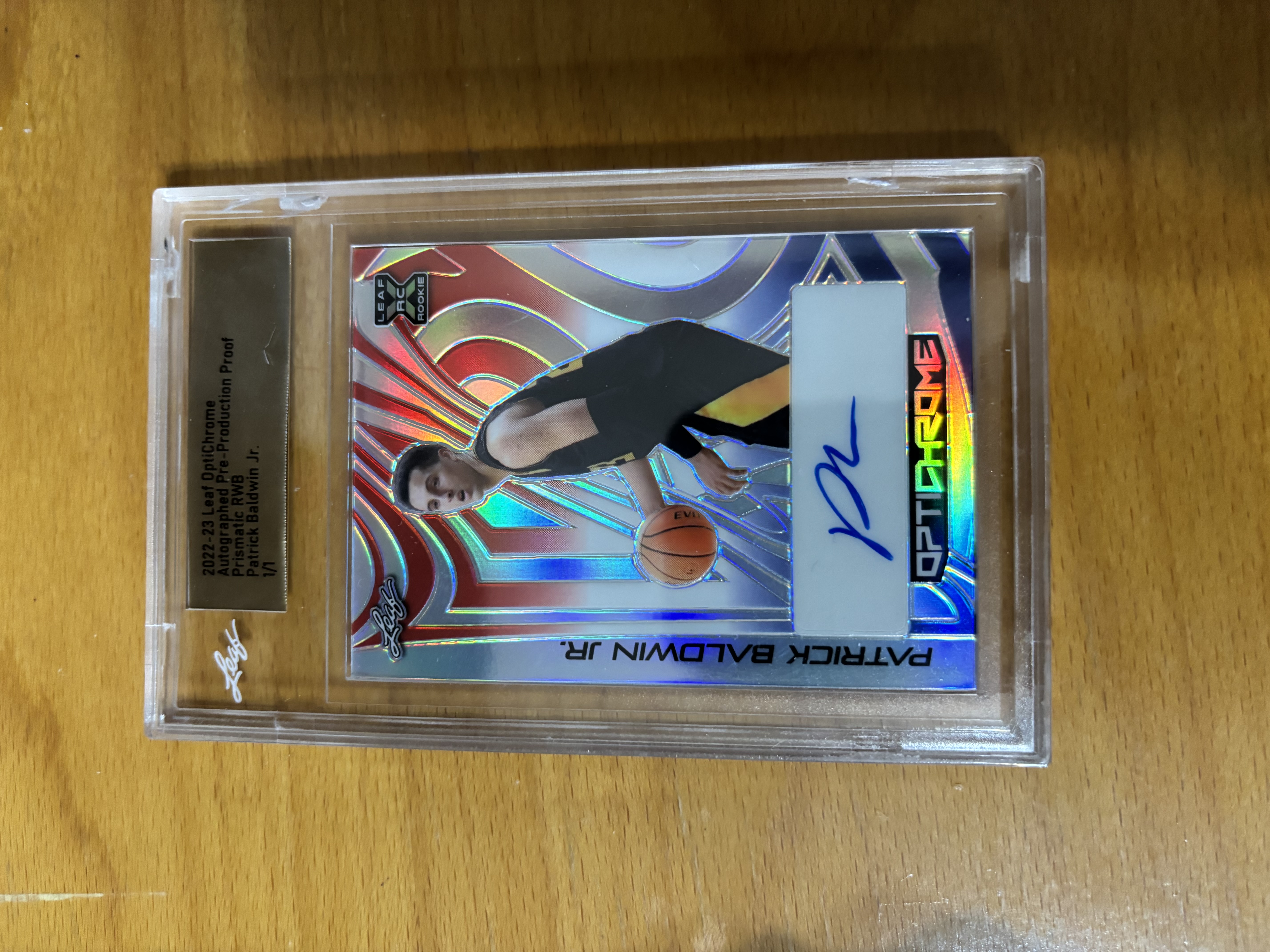 Patrick Baldwin Jr. Autographed Basketball Trading Card