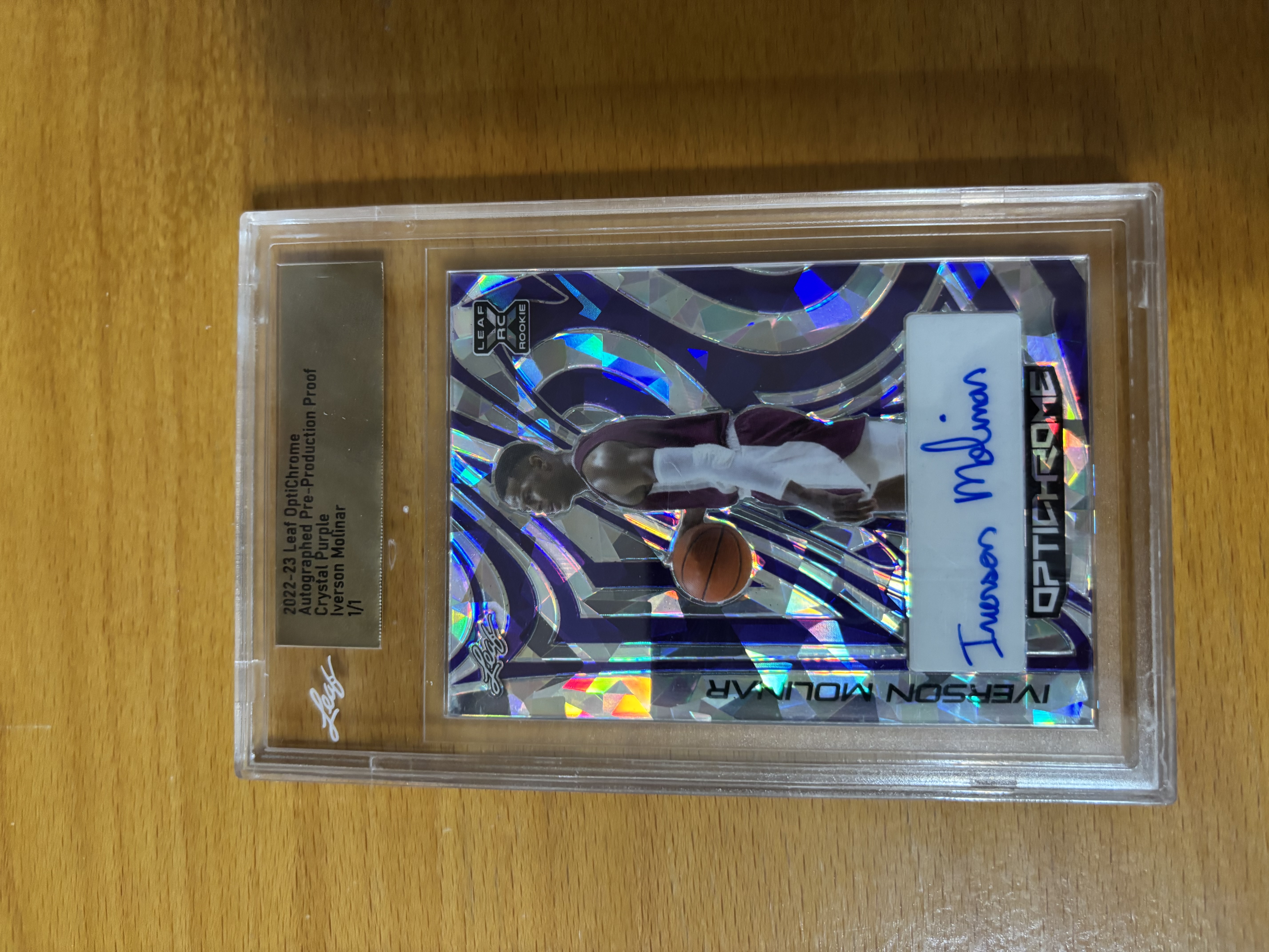 Iverson Molinar Autographed Basketball Trading Card