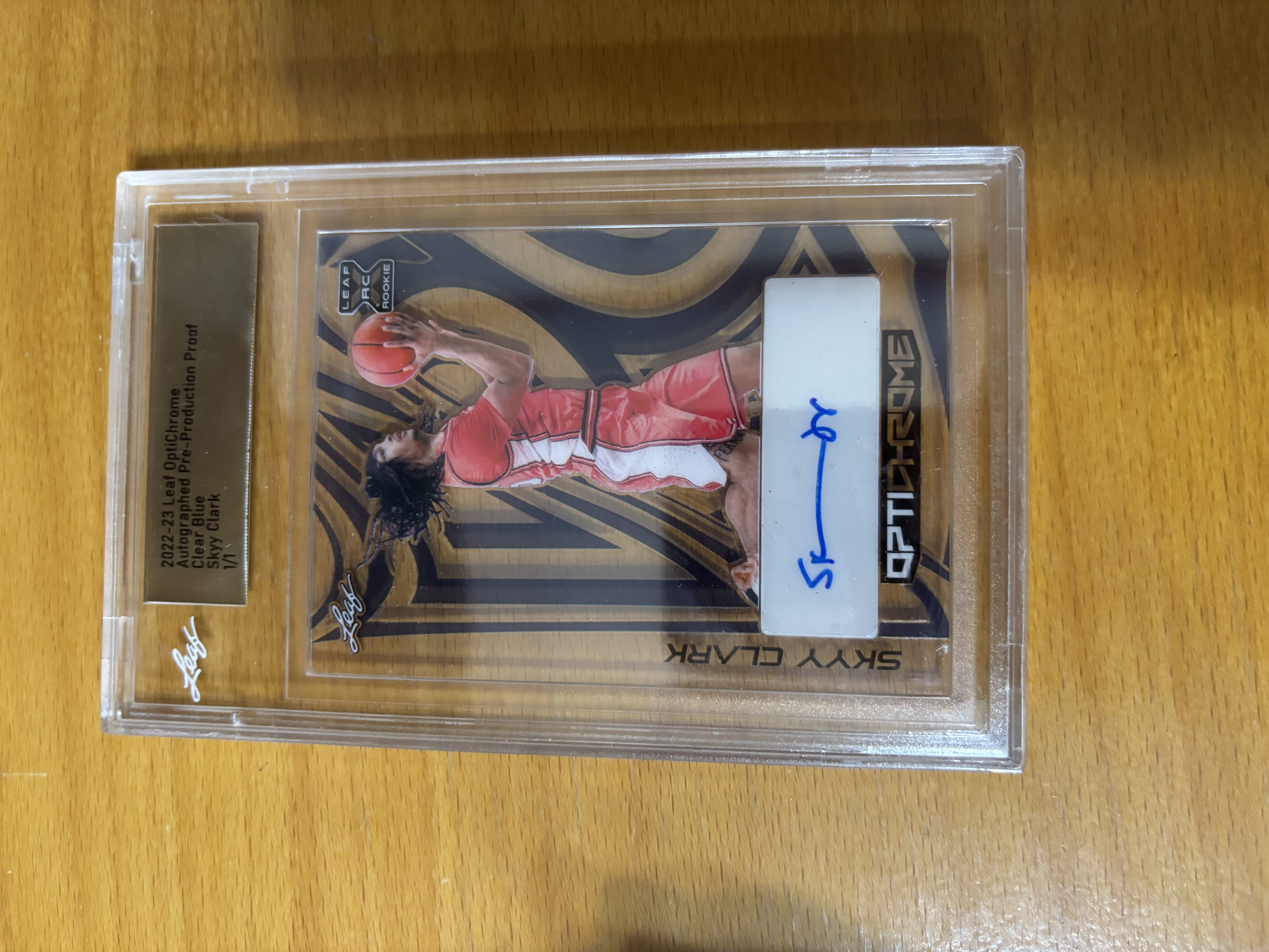 Skyy Clark Opti-Chrome Autographed Trading Card