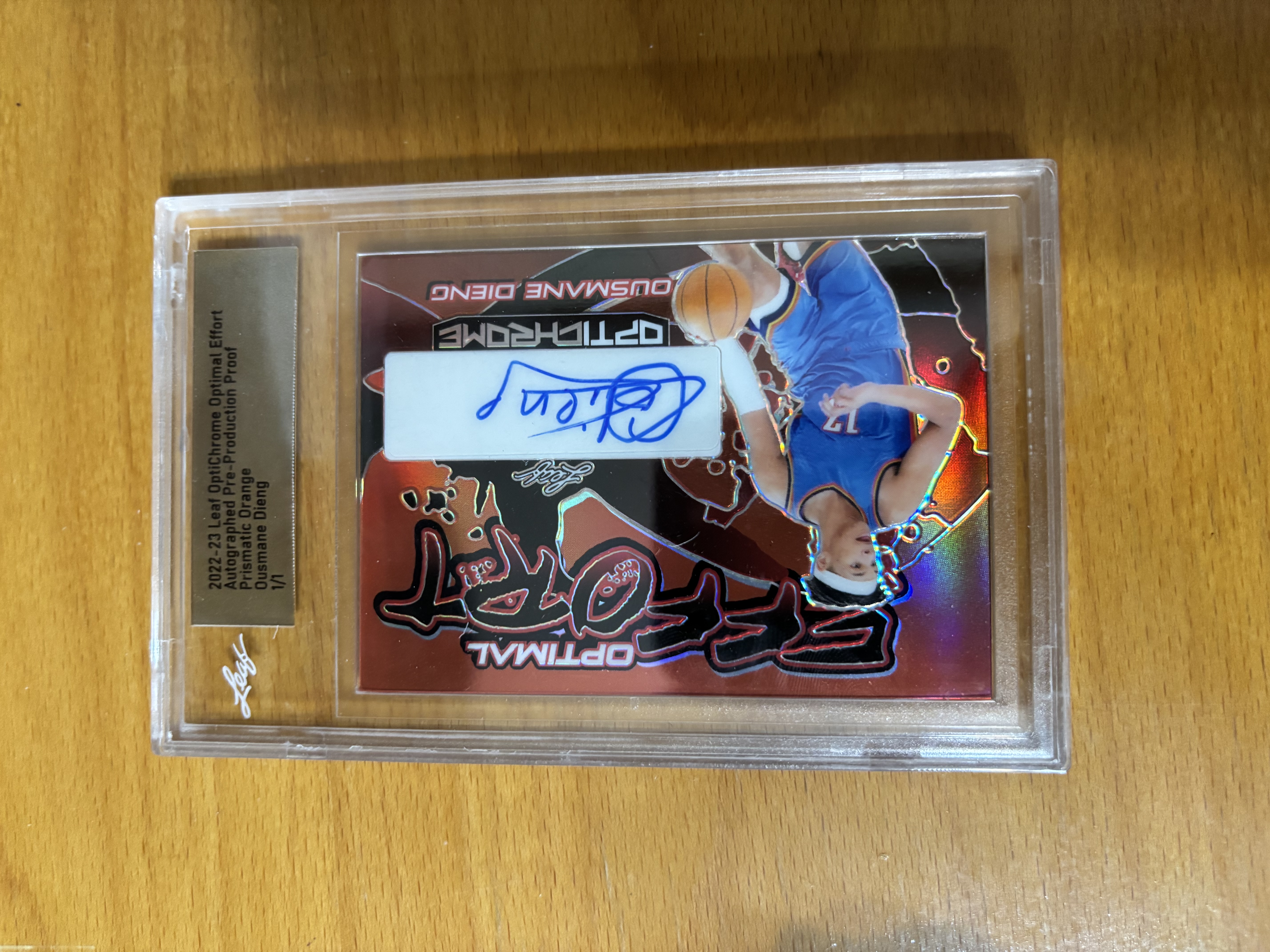 Optimum Quiz Game Basketball Autographed Card