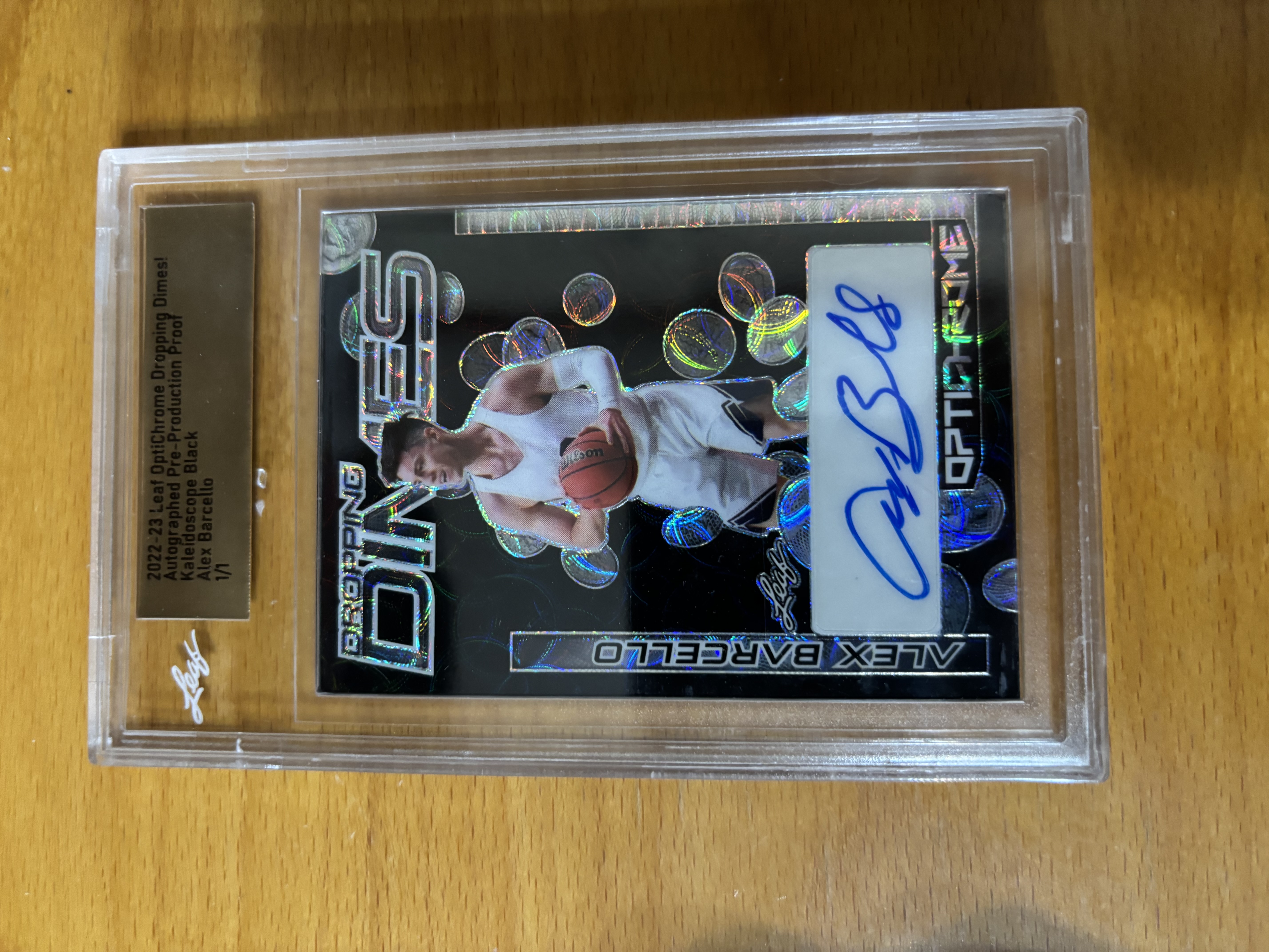 Alex Barcello Autographed Basketball Trading Card