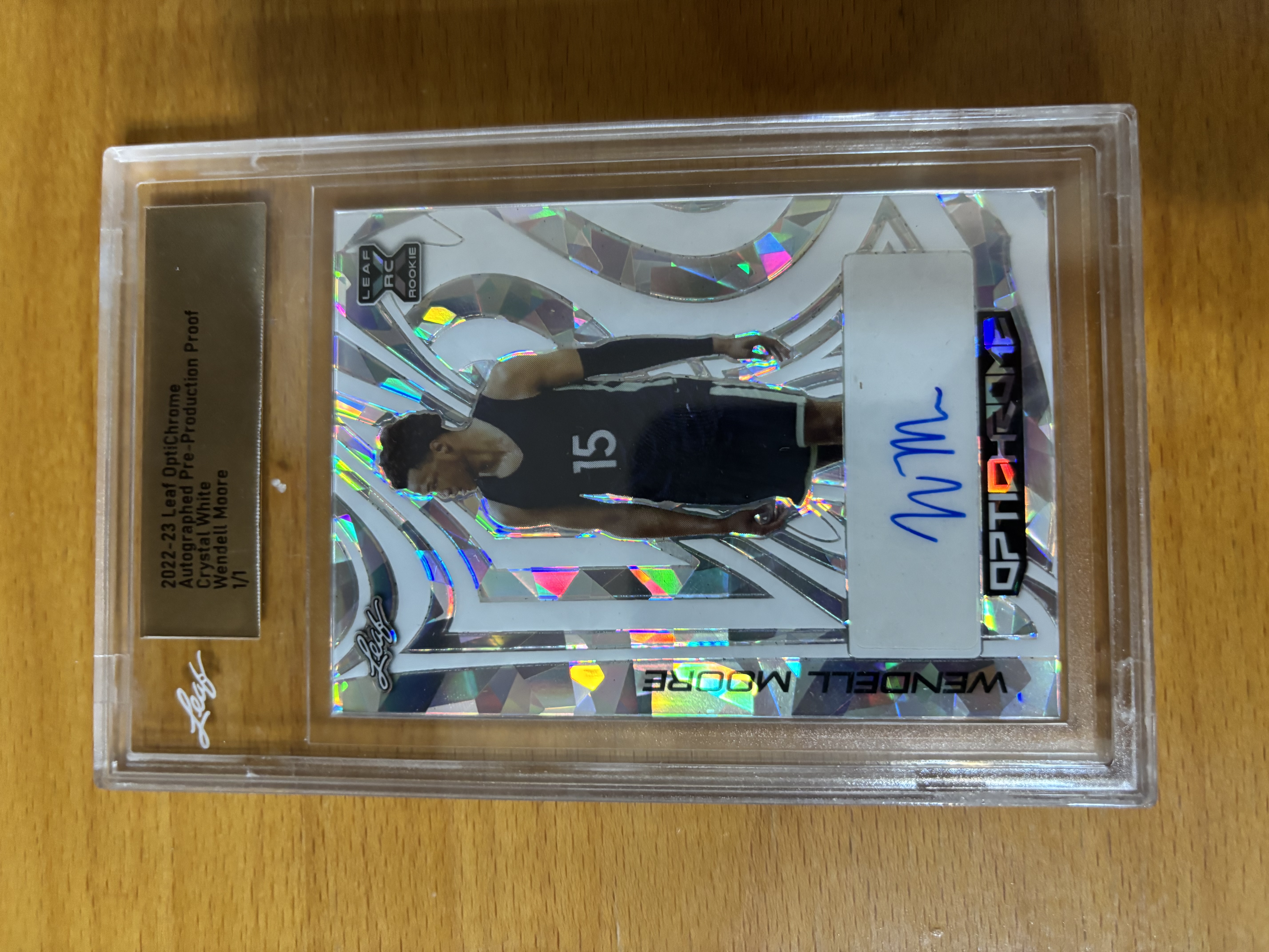 Wendell Moore Jr. Autographed Rookie Card