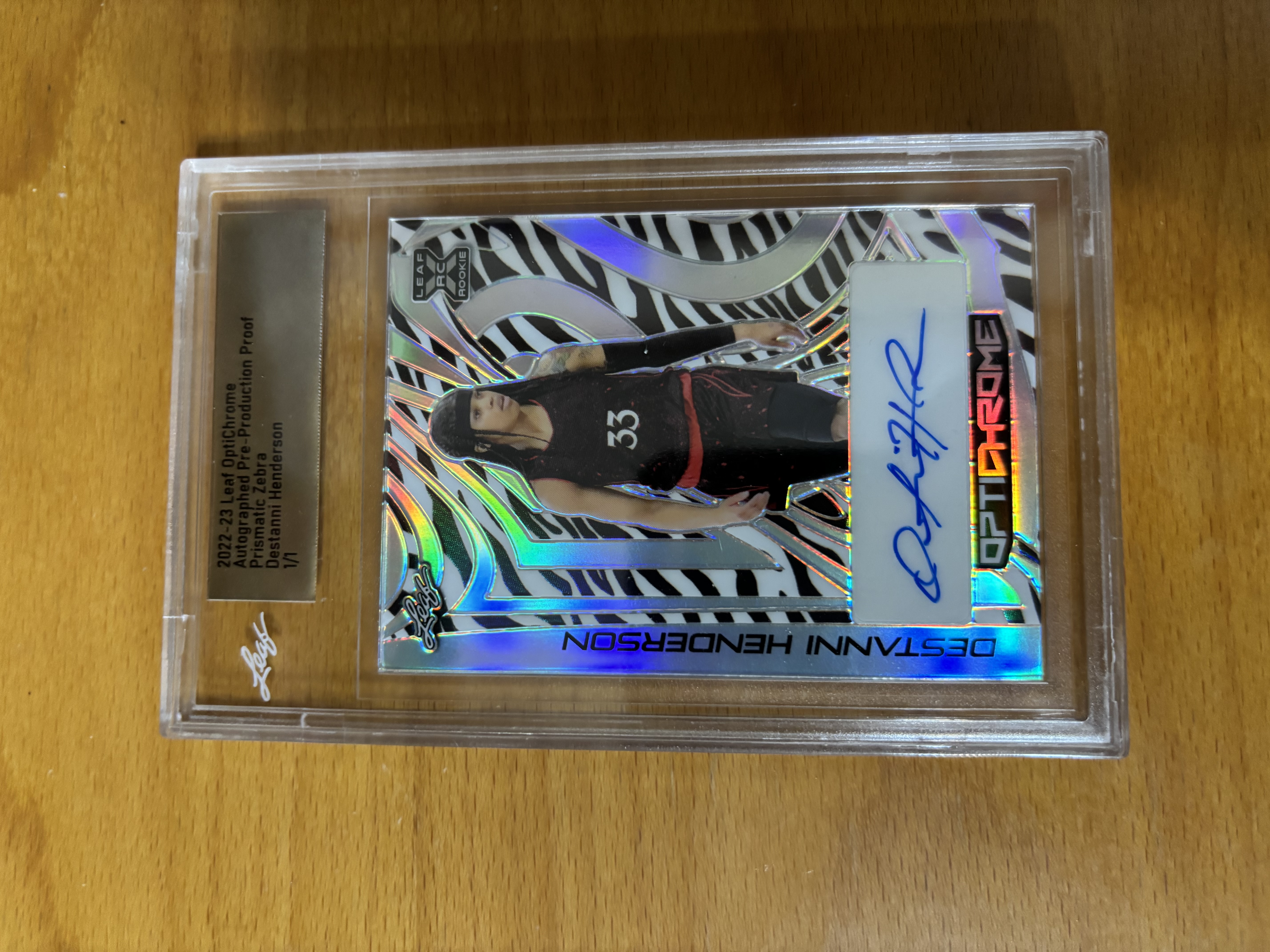 Destanni Henderson Autographed Rookie Card