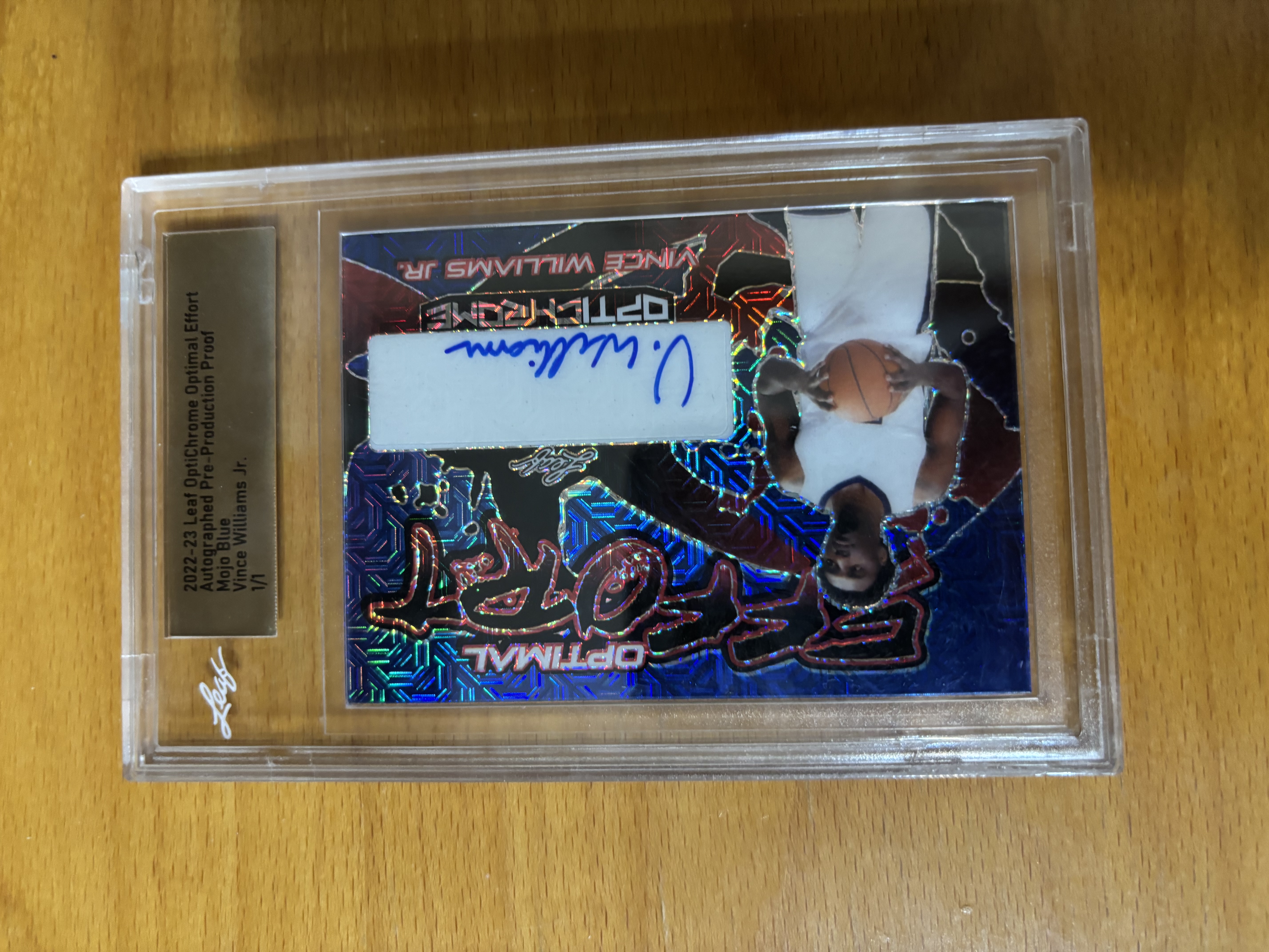 Optical Signature NBA Trading Card - James Williams Jr.