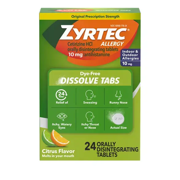 Zyrtec Allergy Dissolve Tabs