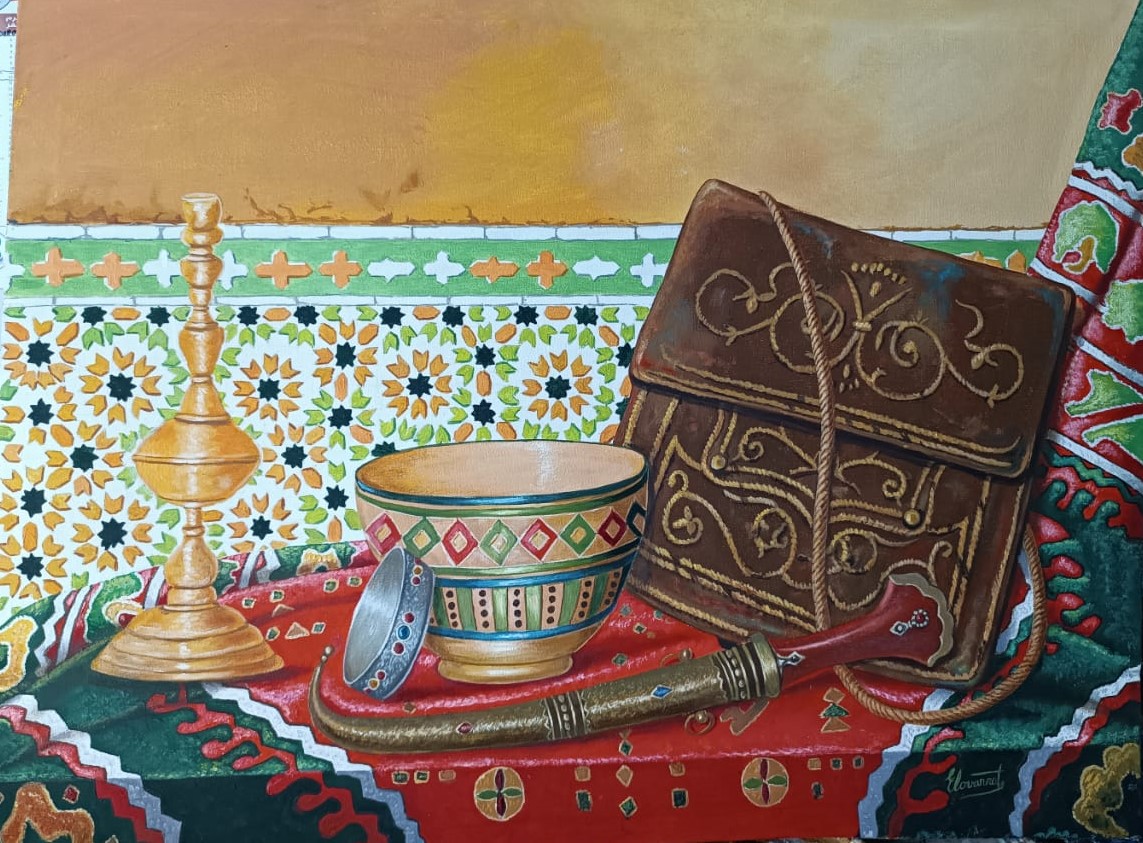 Sac en cuir artisanal traditionnel marocain