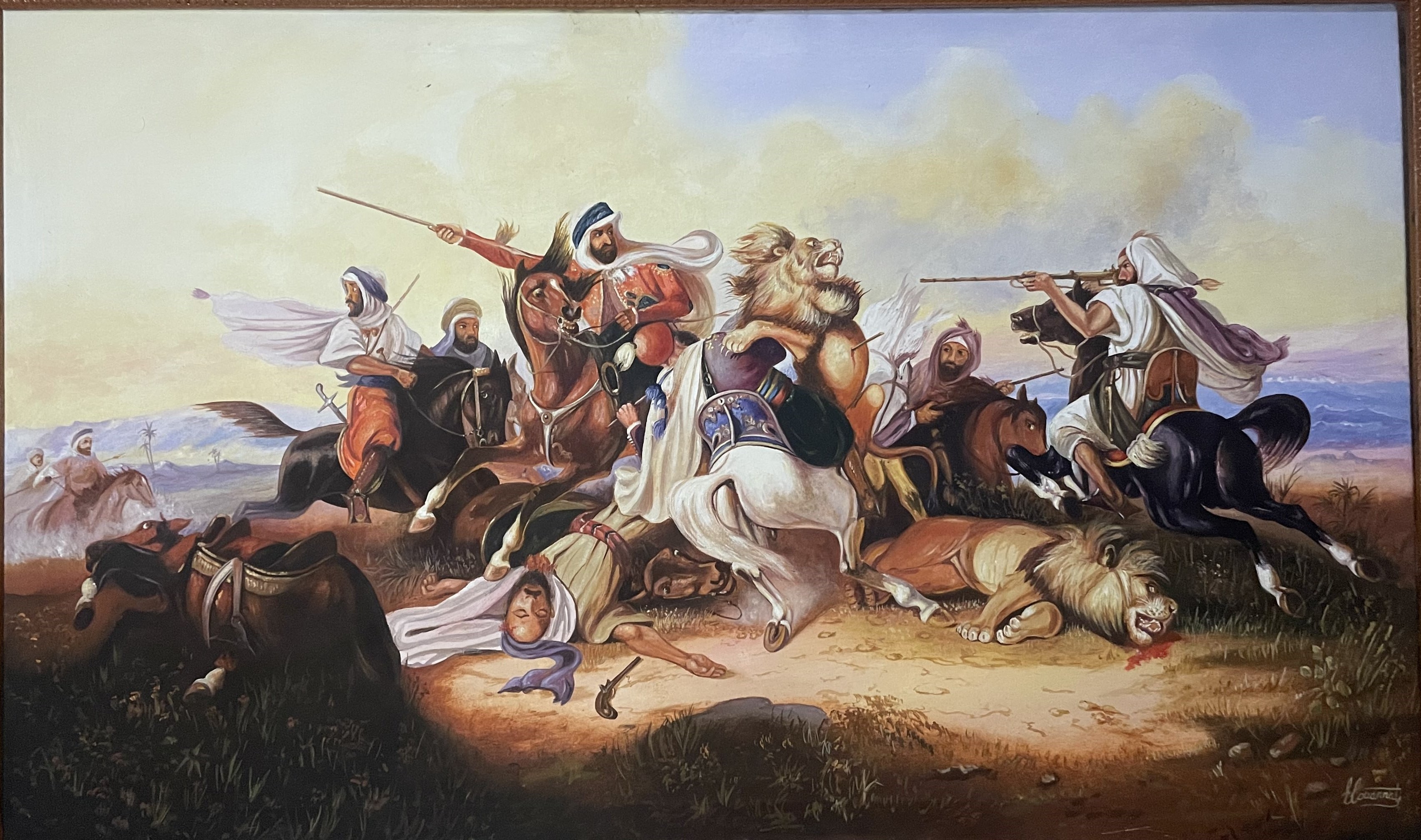 Peinture de bataille historique