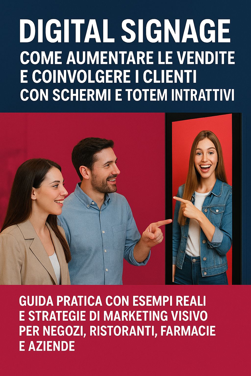 Ebook Digital Signage Come Aumentare le Vendite e Coinvolgere i Clienti con Schermi e Totem Interattivi. 