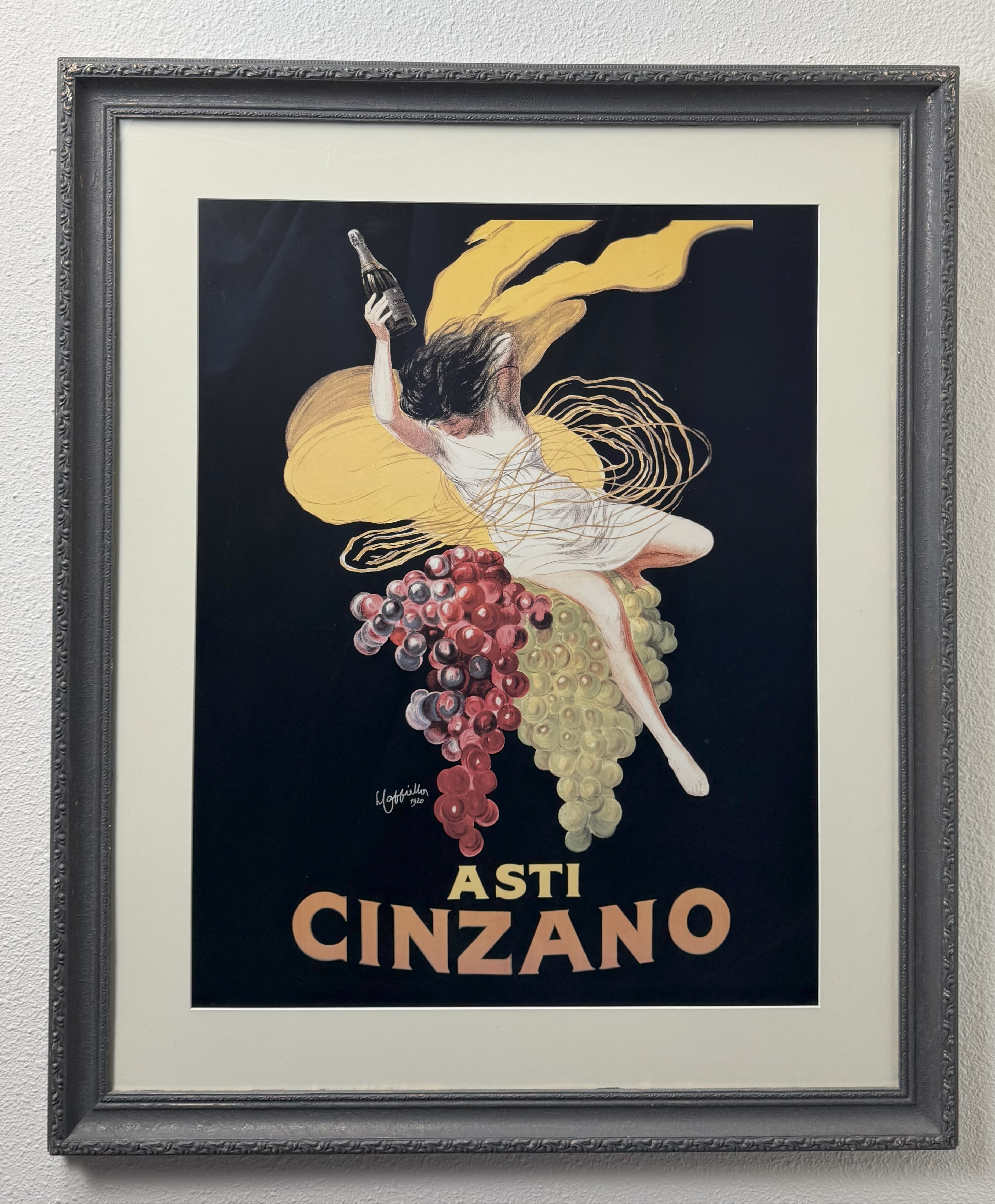 Asti Cinzano Framed Vintage Poster