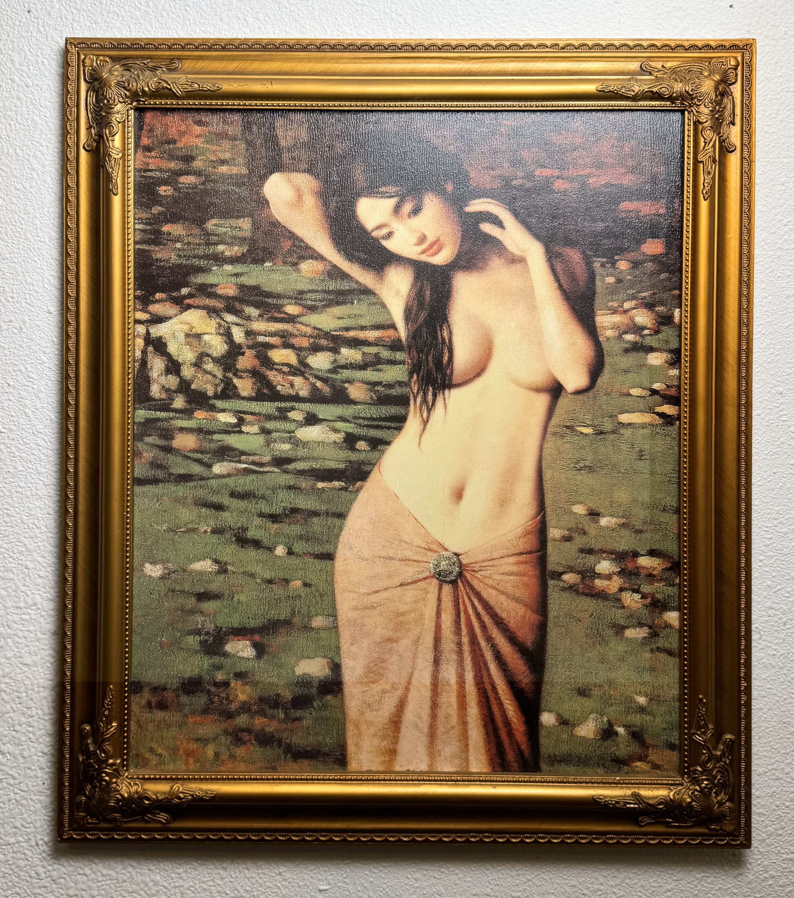 Framed Classical Nude Art Painting