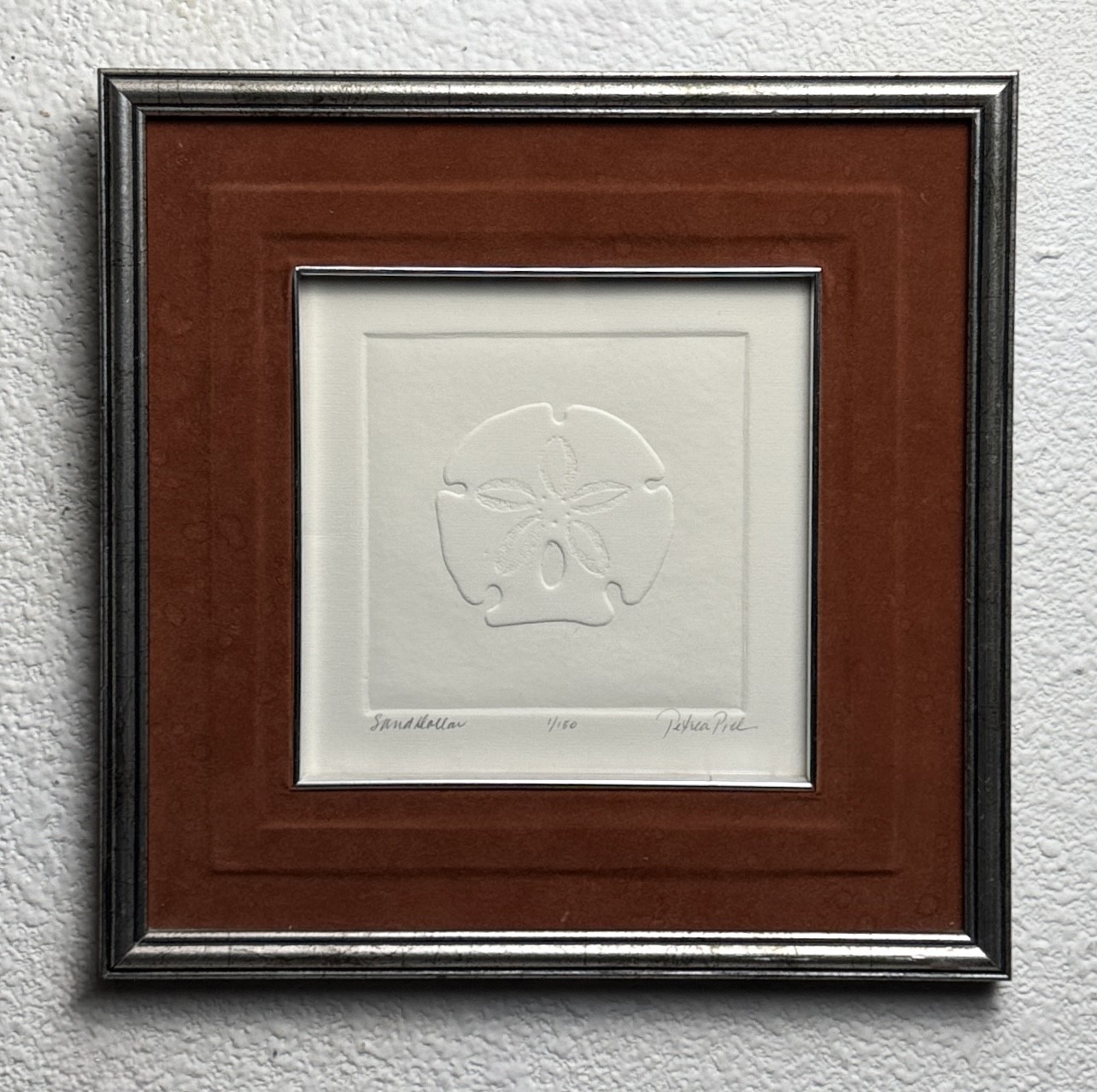 Sand Dollar Embossed Art