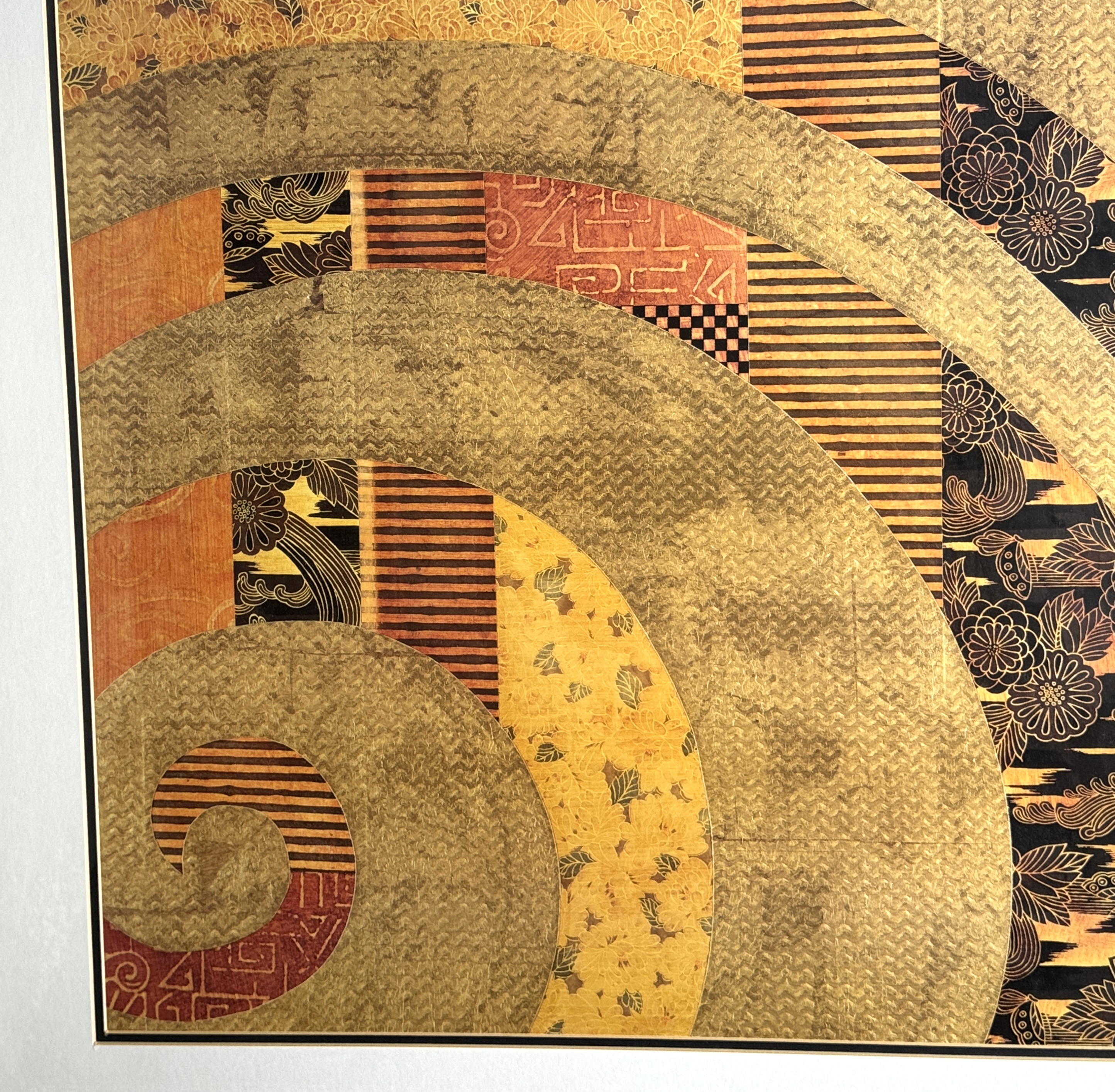 Framed Abstract Textile Art