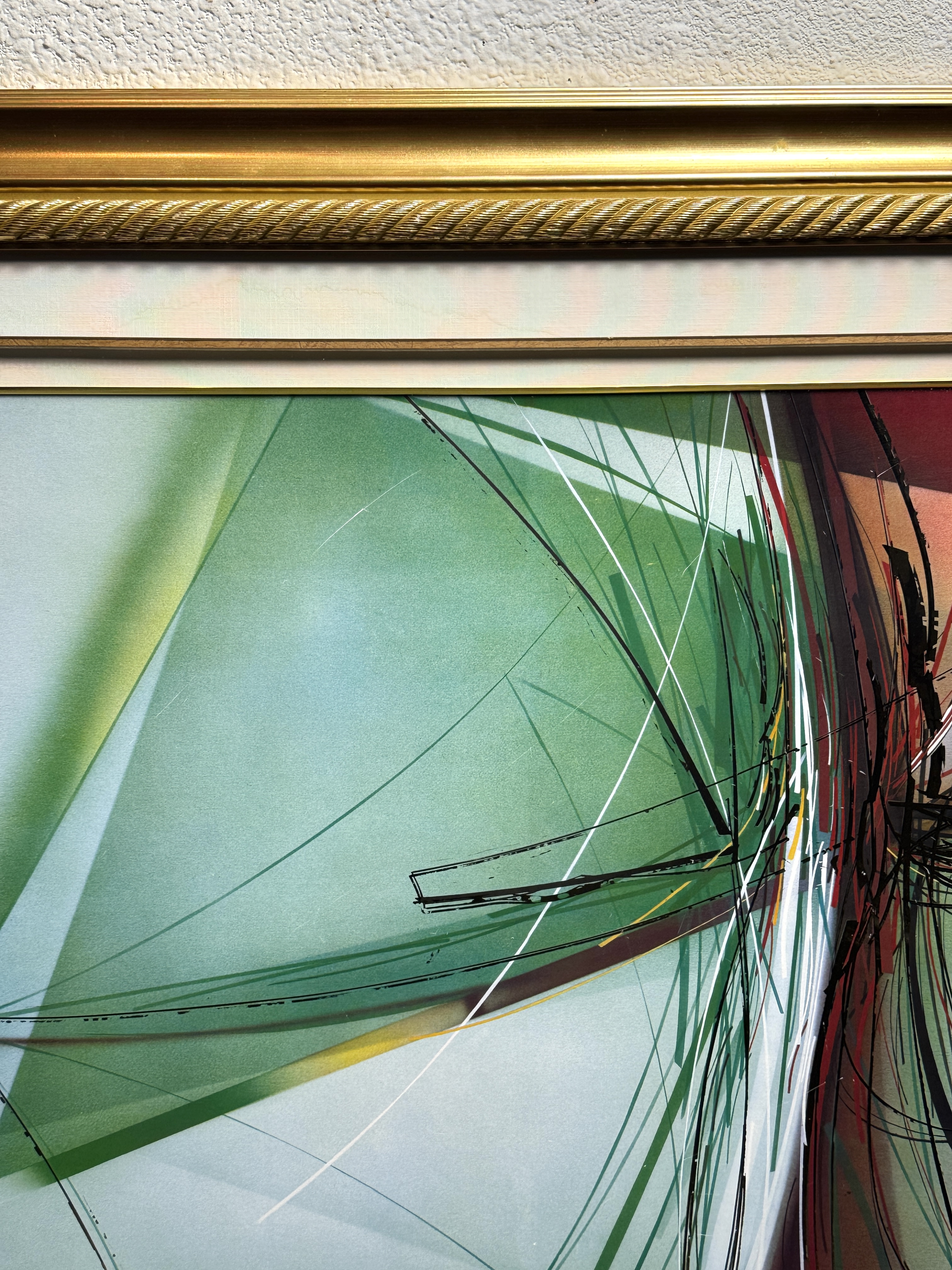 Abstract Framed Painting