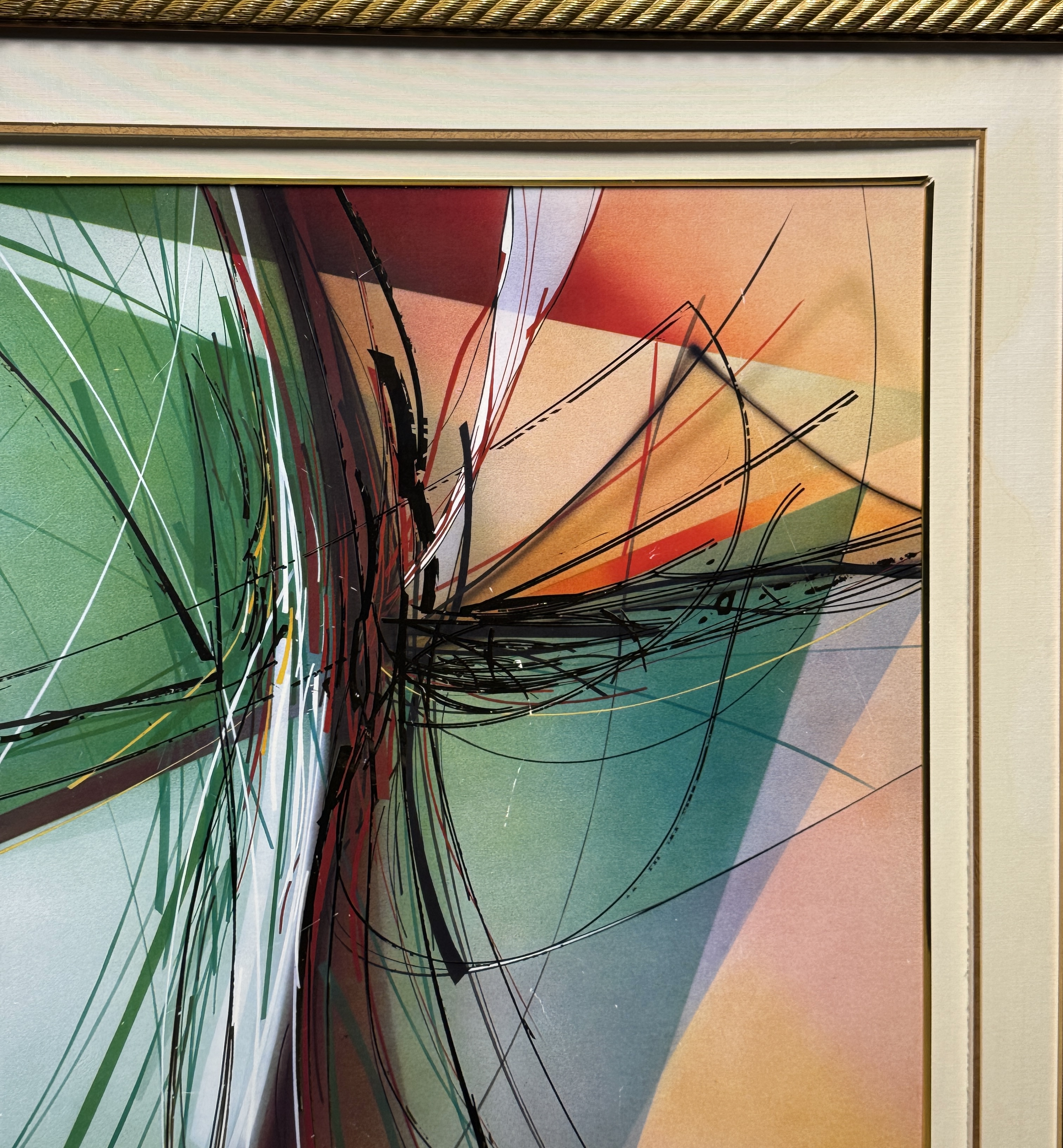 Abstract Framed Painting