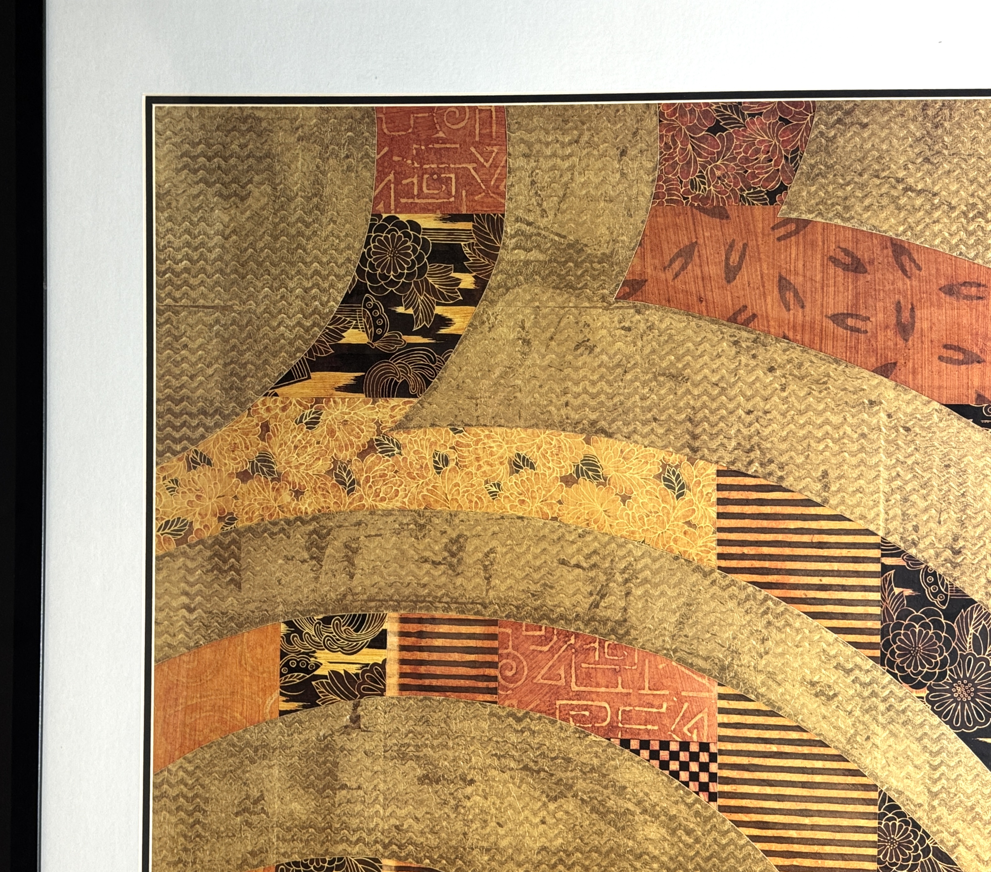Framed Abstract Textile Art