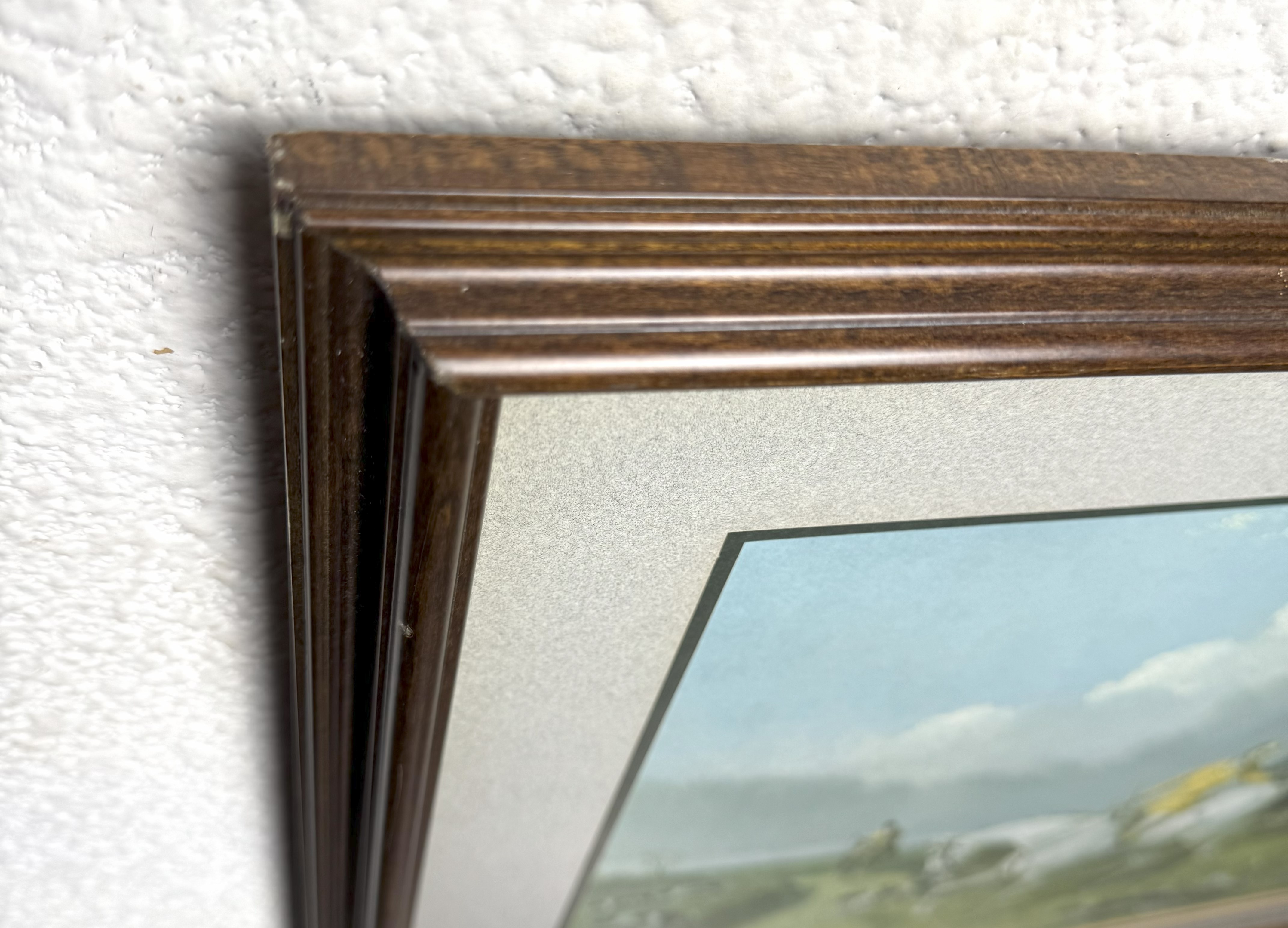 Vintage Equestrian Hunting Scene Print