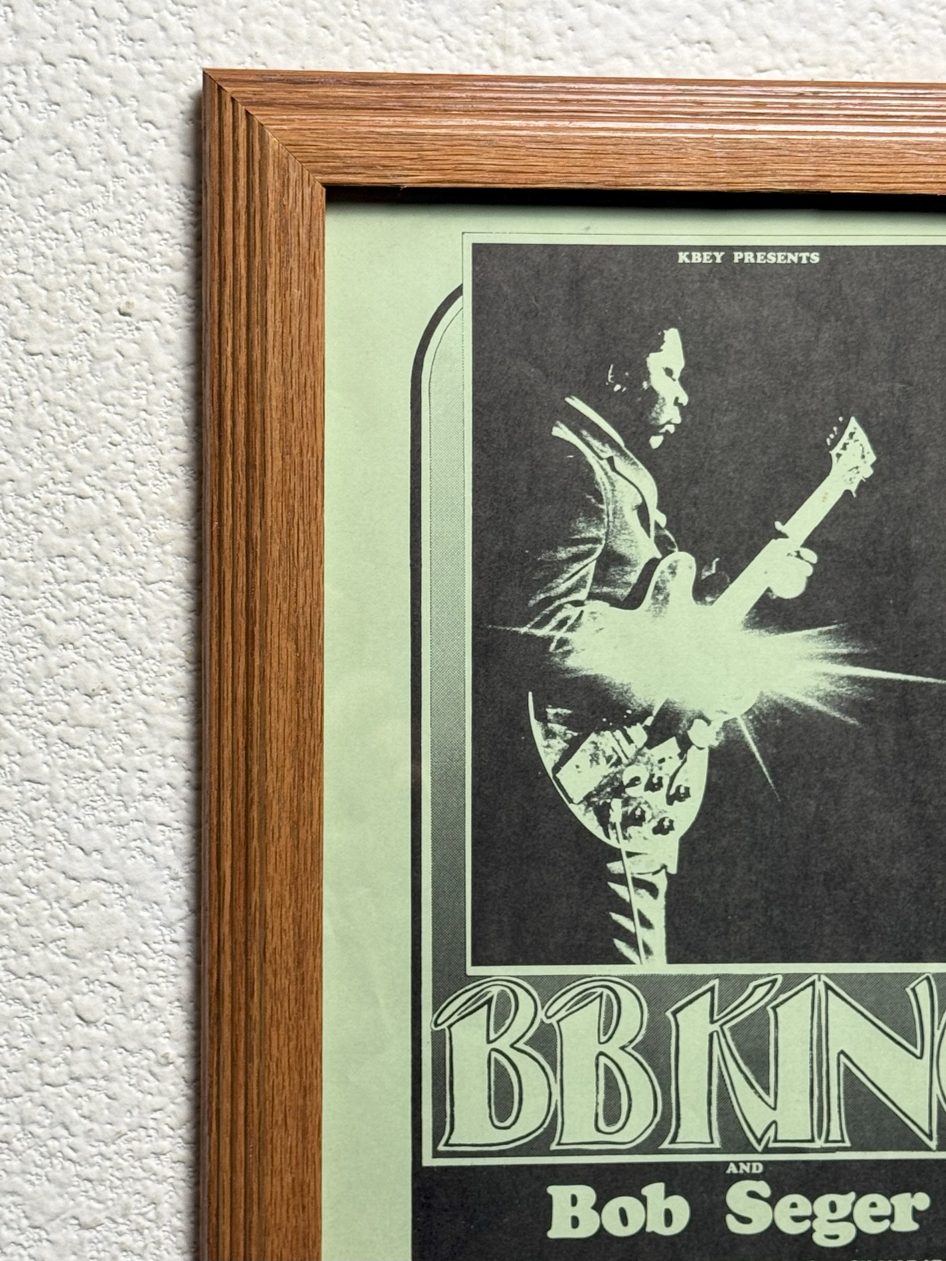 Vintage BB King and Bob Seger Concert Poster