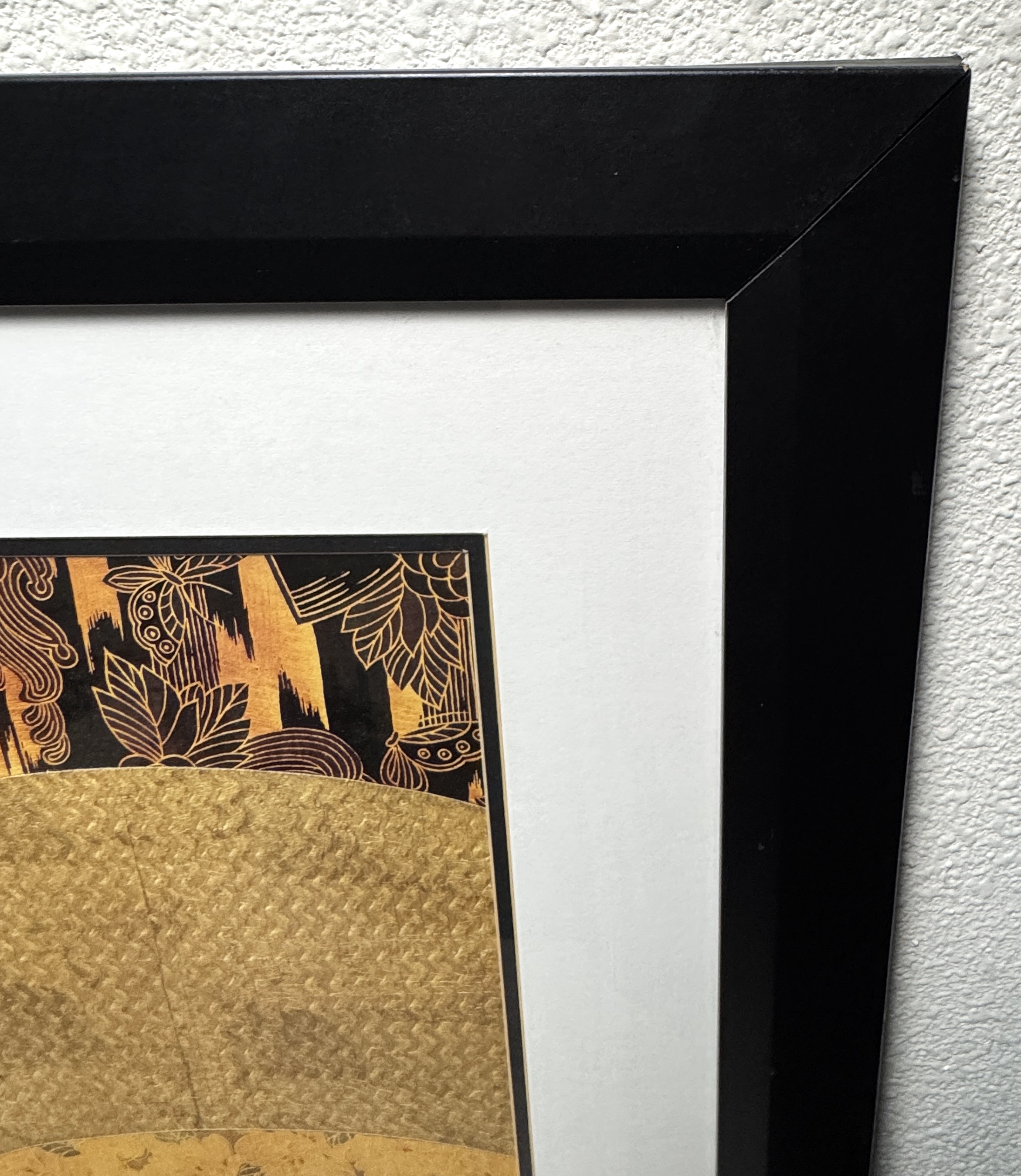 Framed Abstract Textile Art