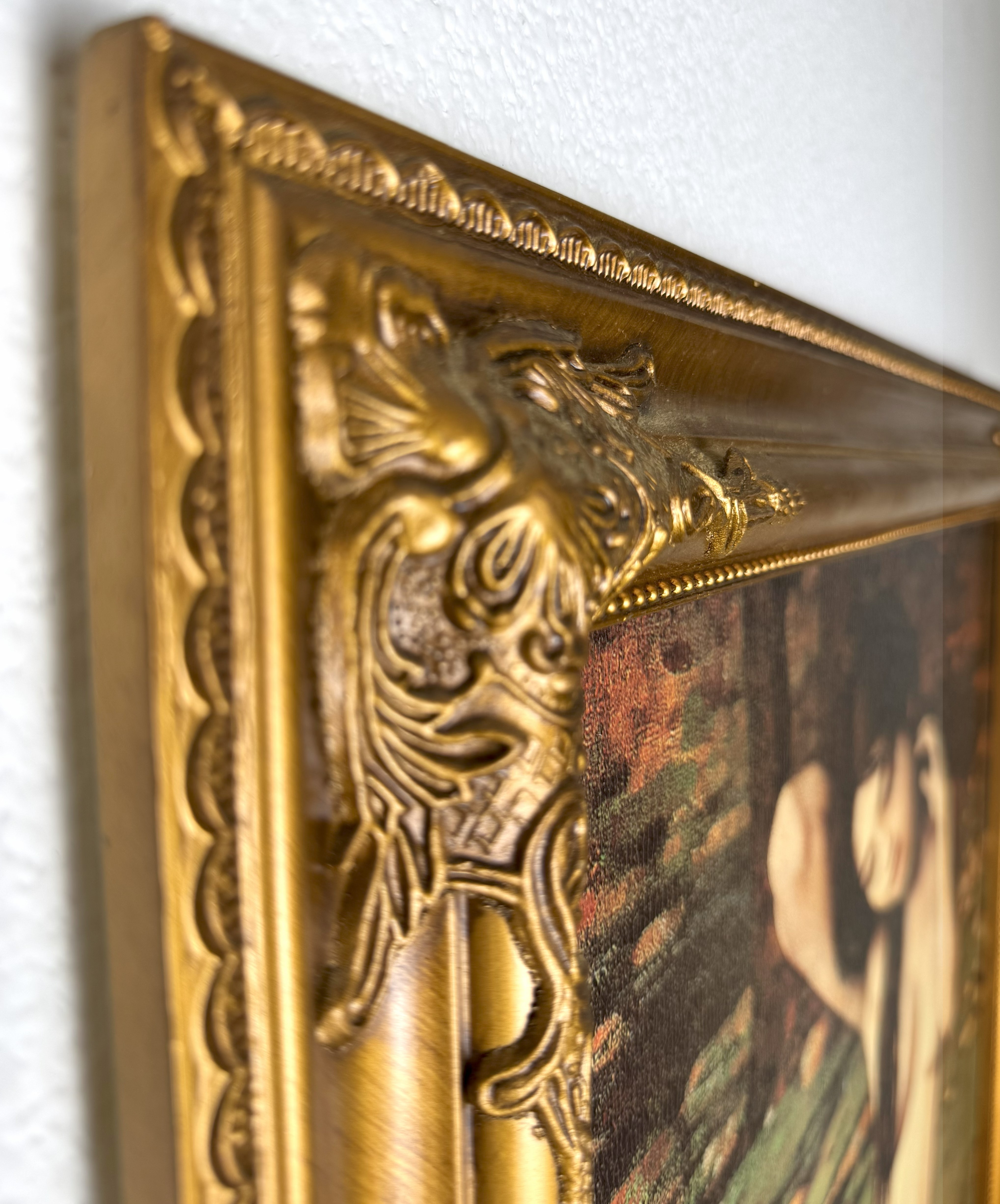 Framed Classical Nude Art Painting