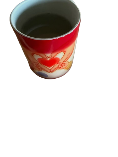 Mug magique avec motif cœur