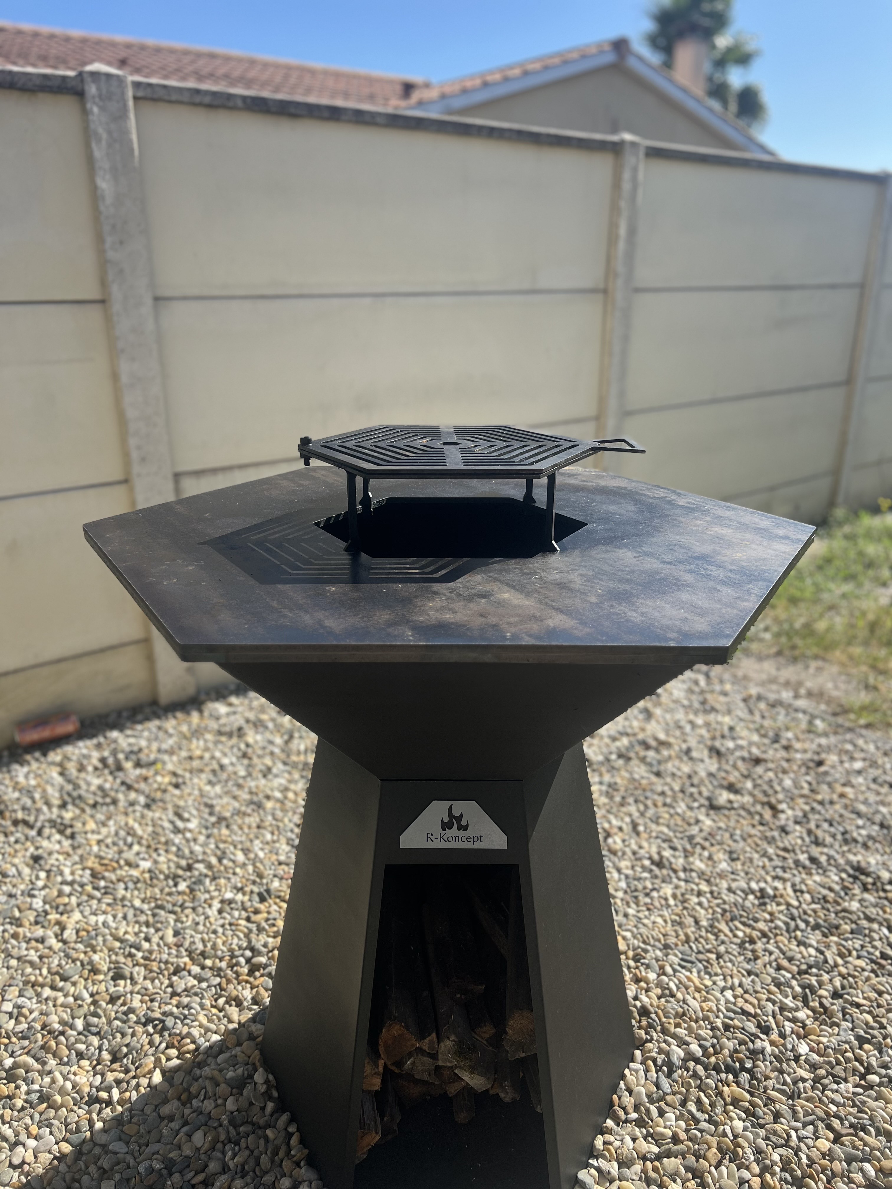Brasero/Plancha Hexagonale R-Koncept Convival 1050