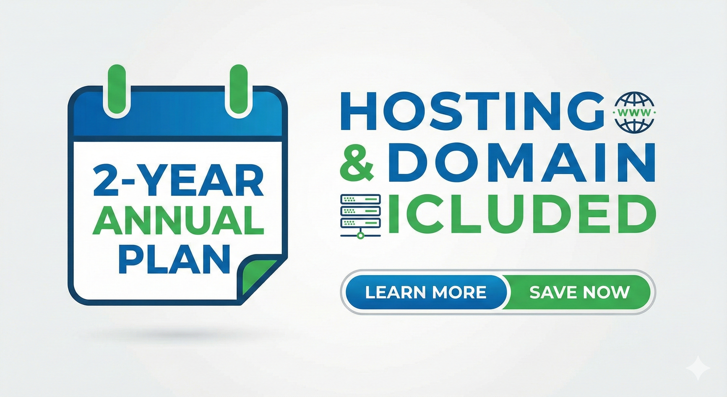 2-Year Annual Hosting & Domain Plan