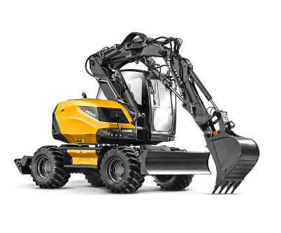 Mecalac 15mwr pelle a pneus 16 tonnes