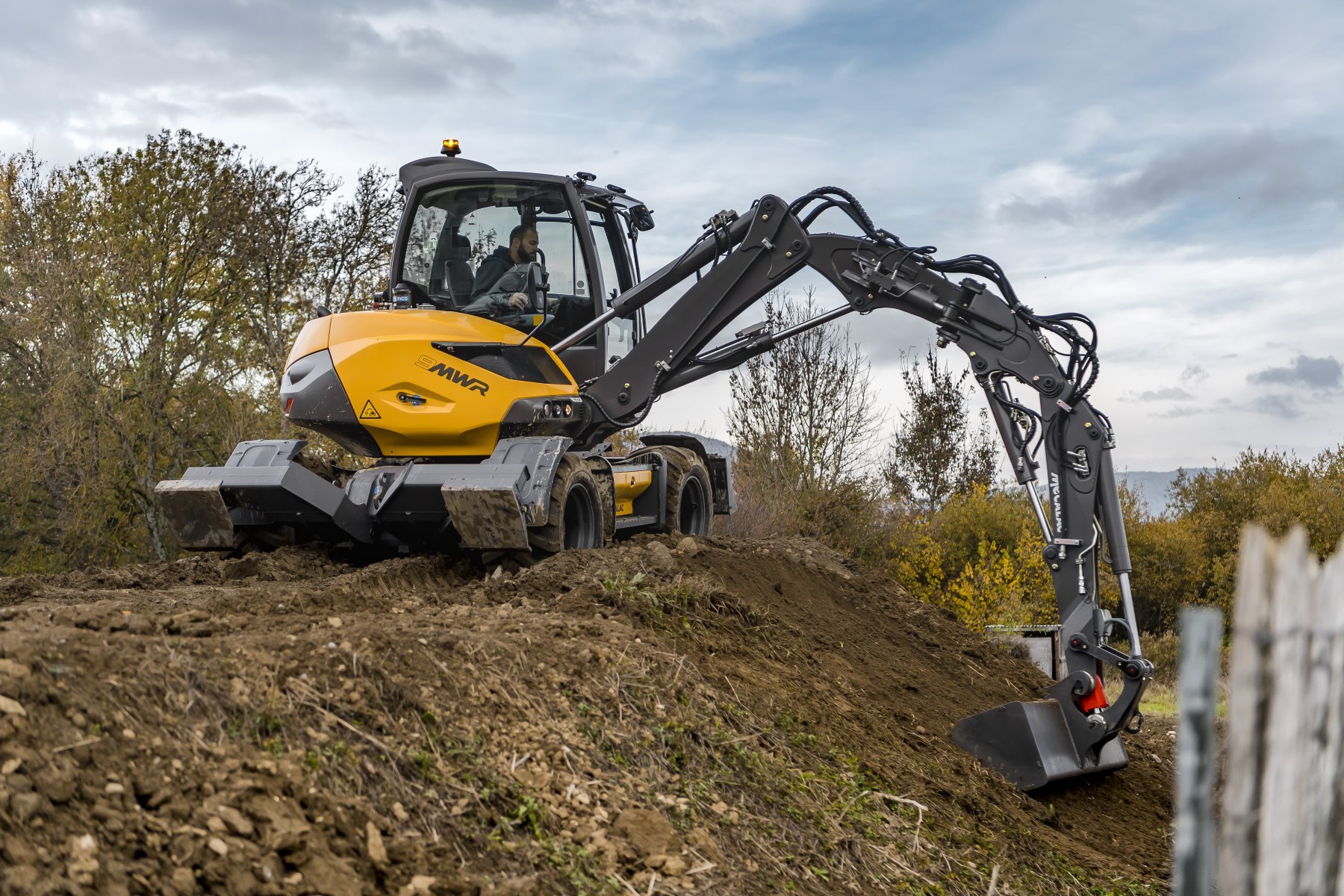 Mecalac 9Mwr pelle a pneus 9 tonnes