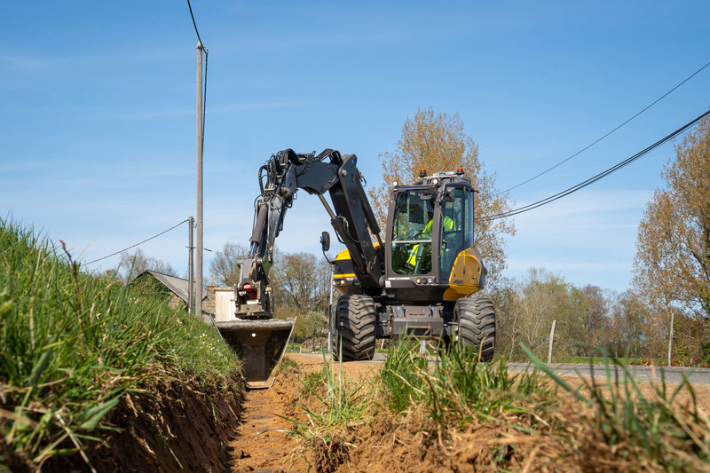 Mecalac 11Mwr pelle a pneus 11 tonnes
