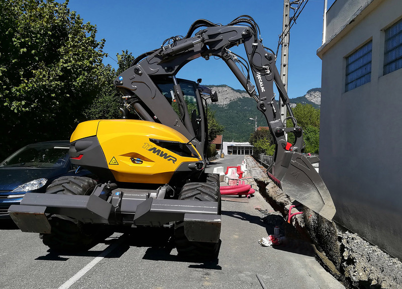 Mecalac 11Mwr pelle a pneus 11 tonnes
